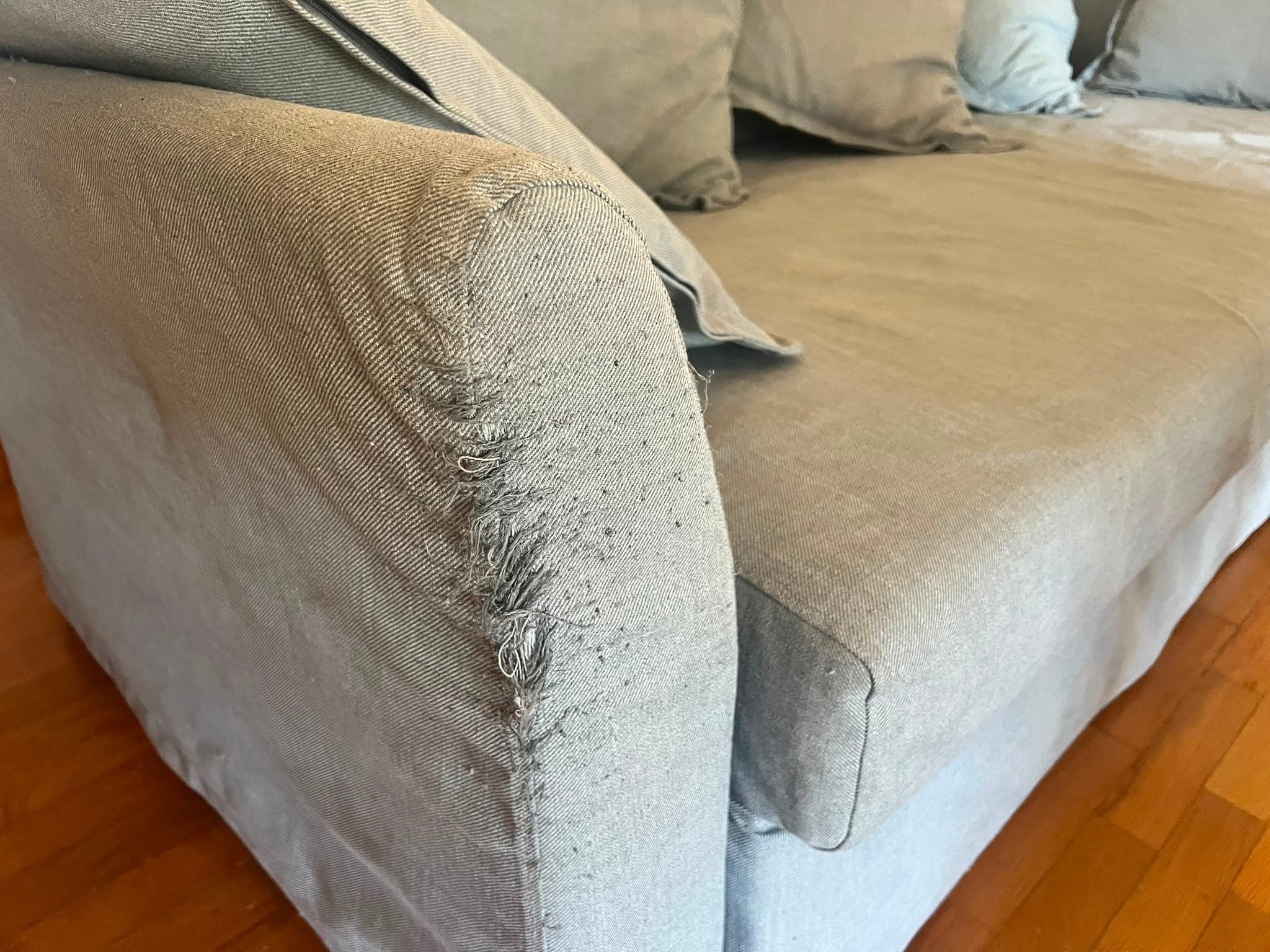 HOLMSUND cover for corner sofa-bed, Borgunda beige