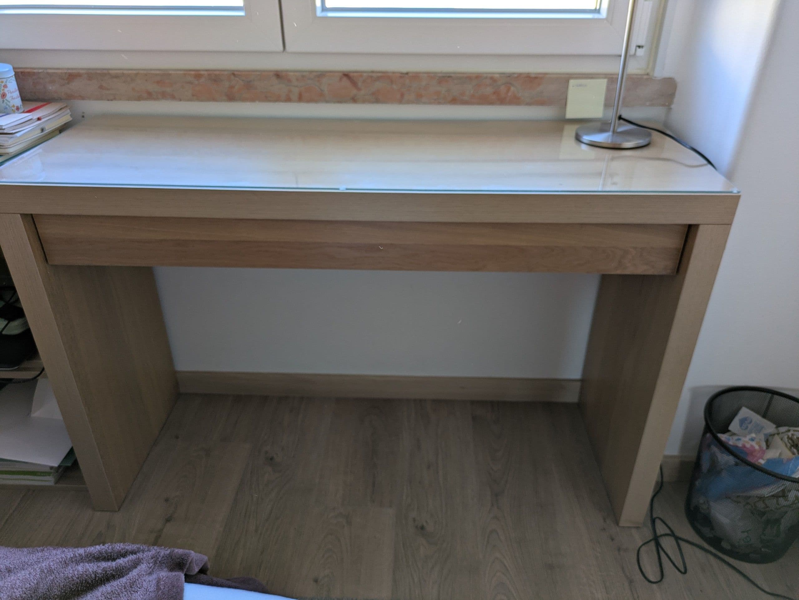MALM Toucador, branco, 120x41 cm