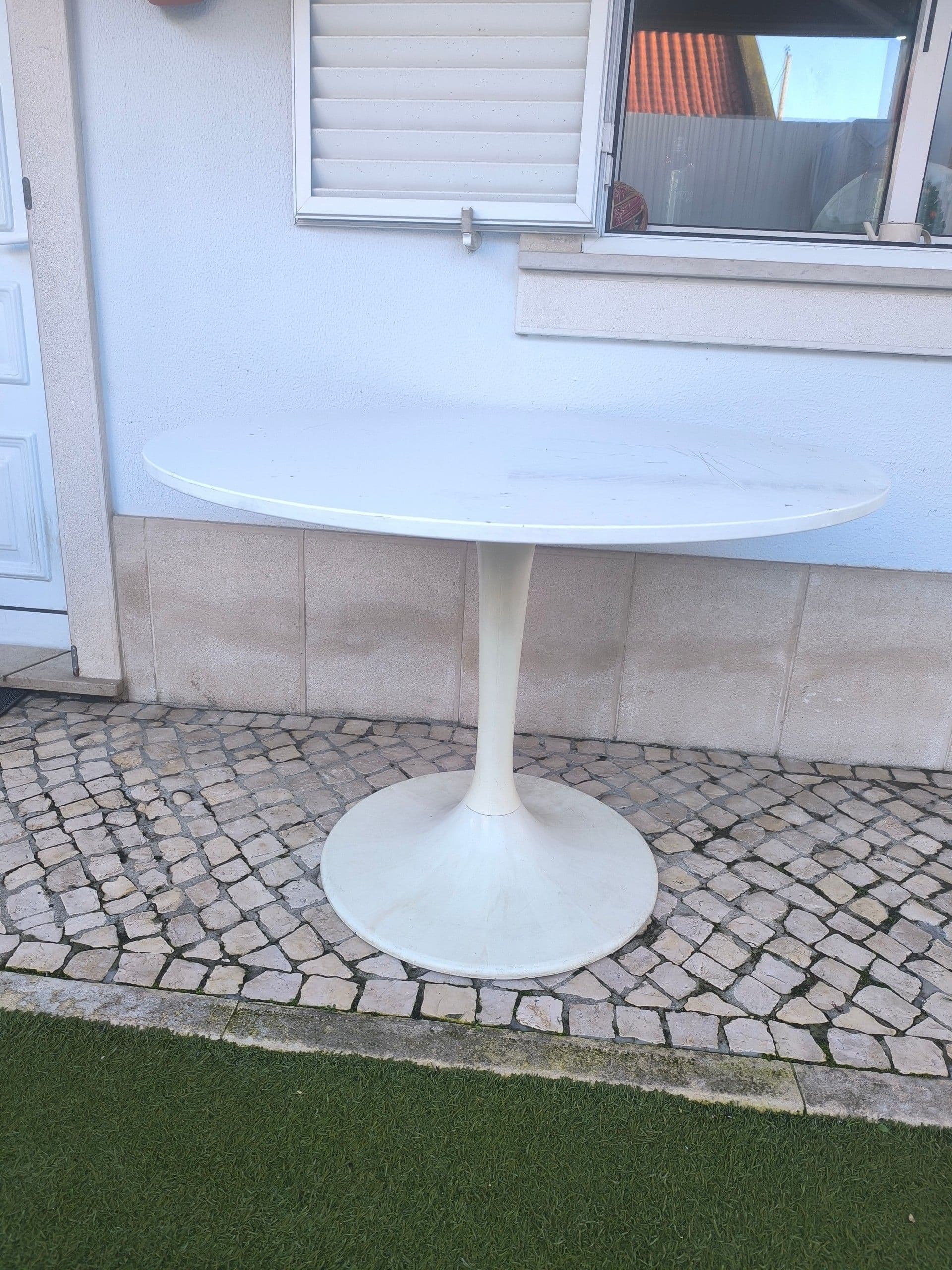DOCKSTA table, white/white, 103 cm