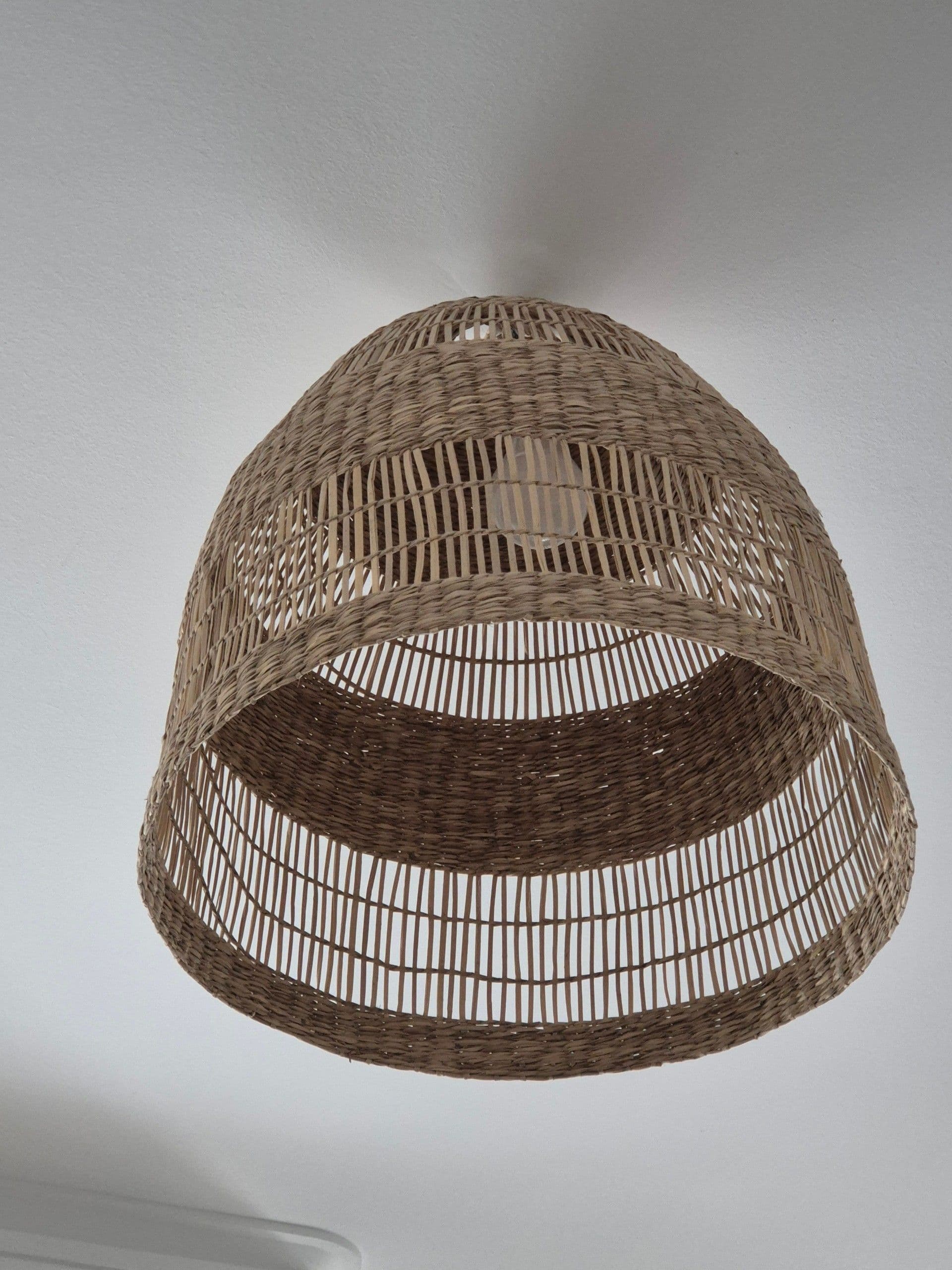 TORARED abajur p/candeeiro suspenso, junça/feito à mão, 55 cm