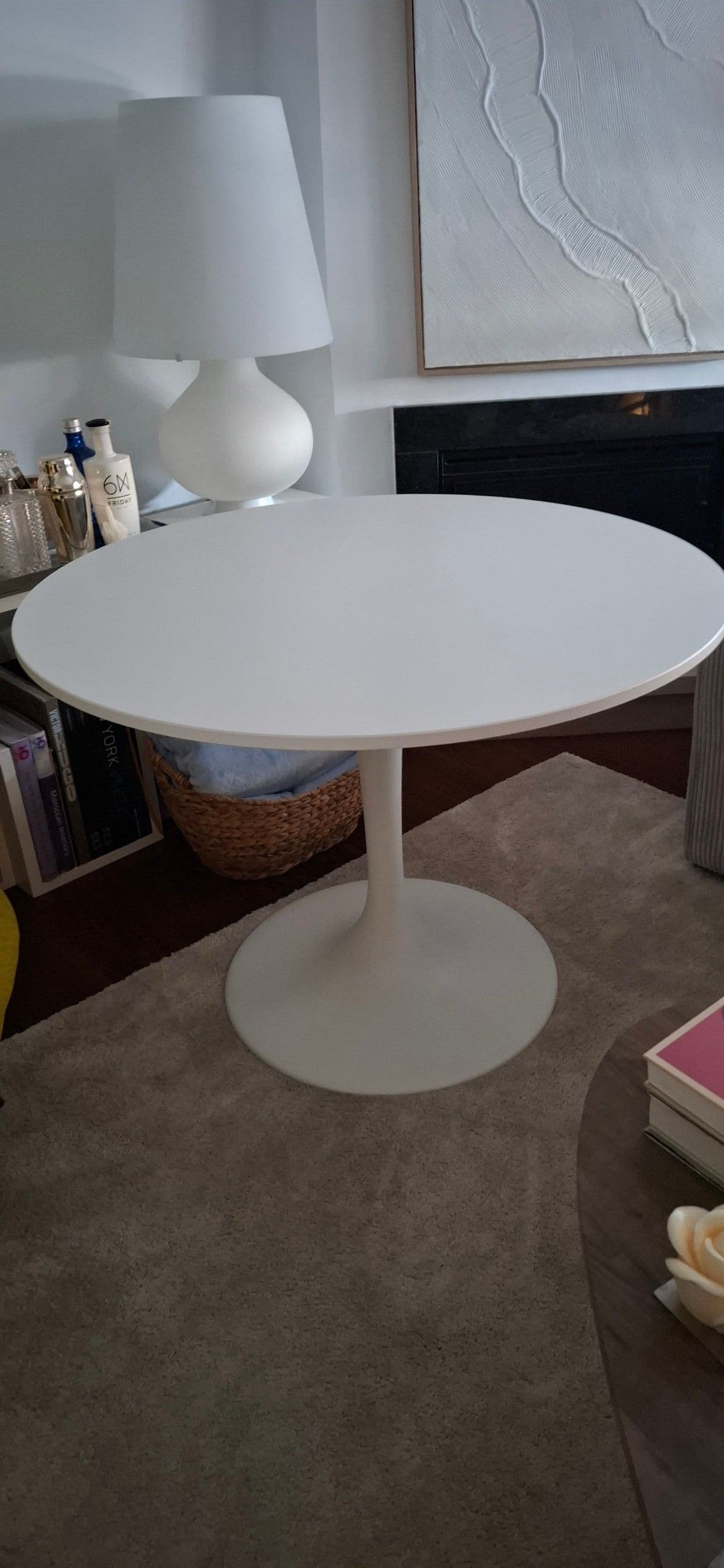 DOCKSTA table, white/white, 103 cm