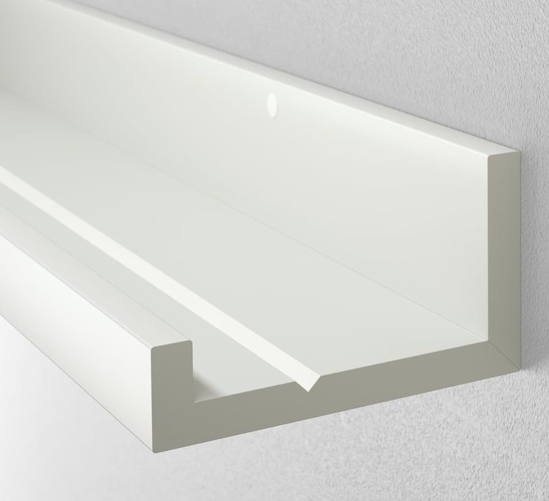 MOSSLANDA Picture ledge, white, 55 cm