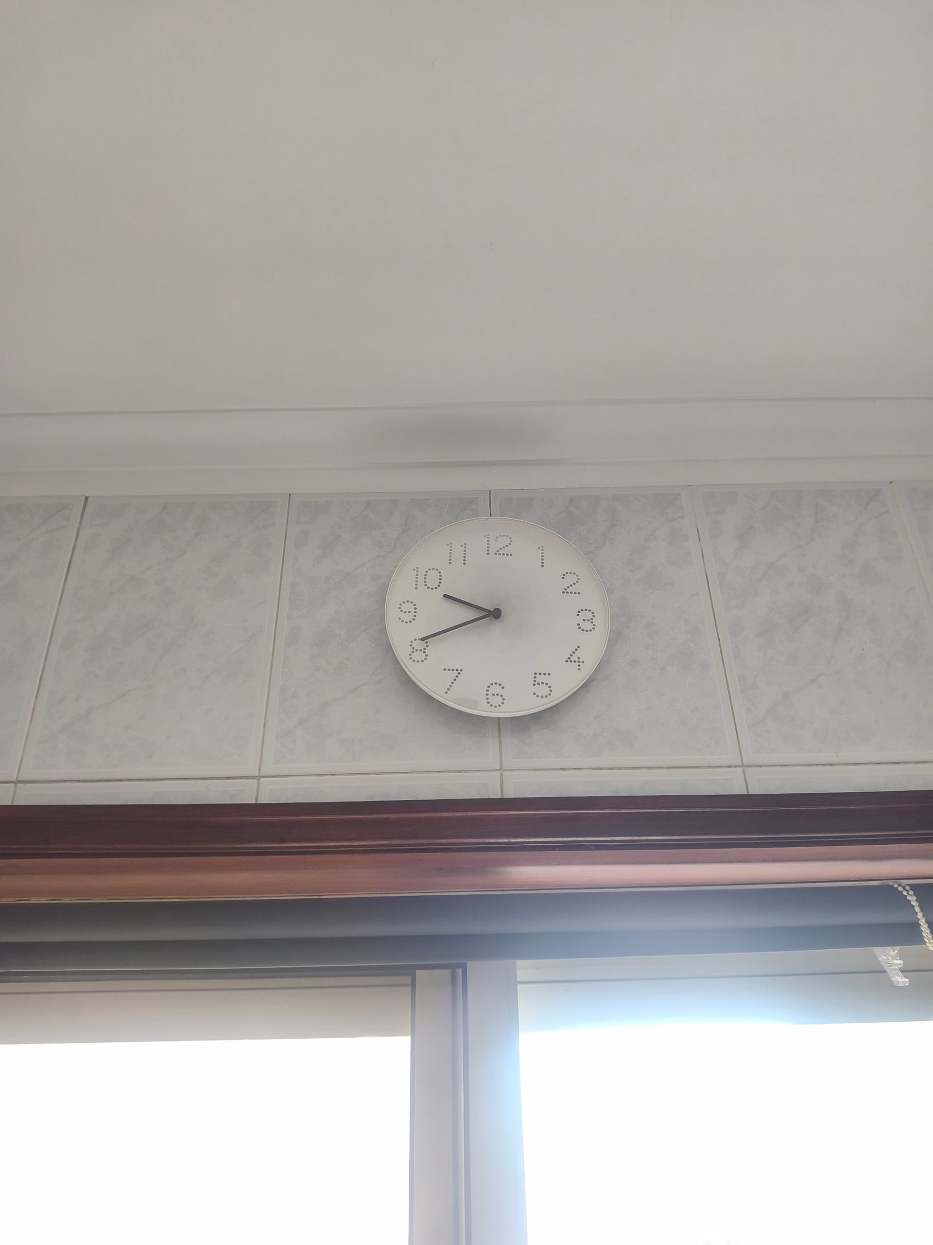 TROMMA wall clock, white, 25 cm