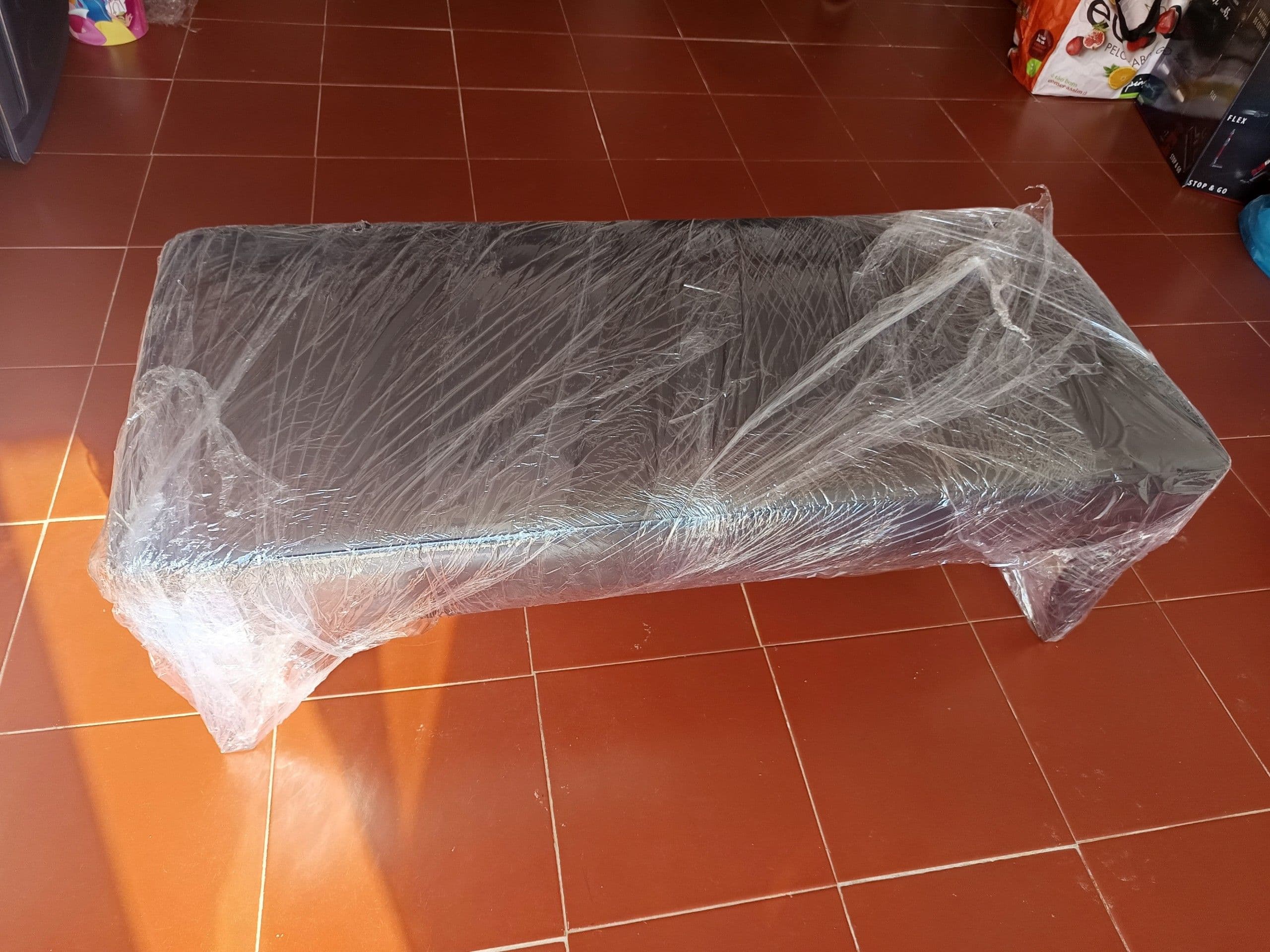 EKENÄSET bench, Jonsbyn black, 112 cm
