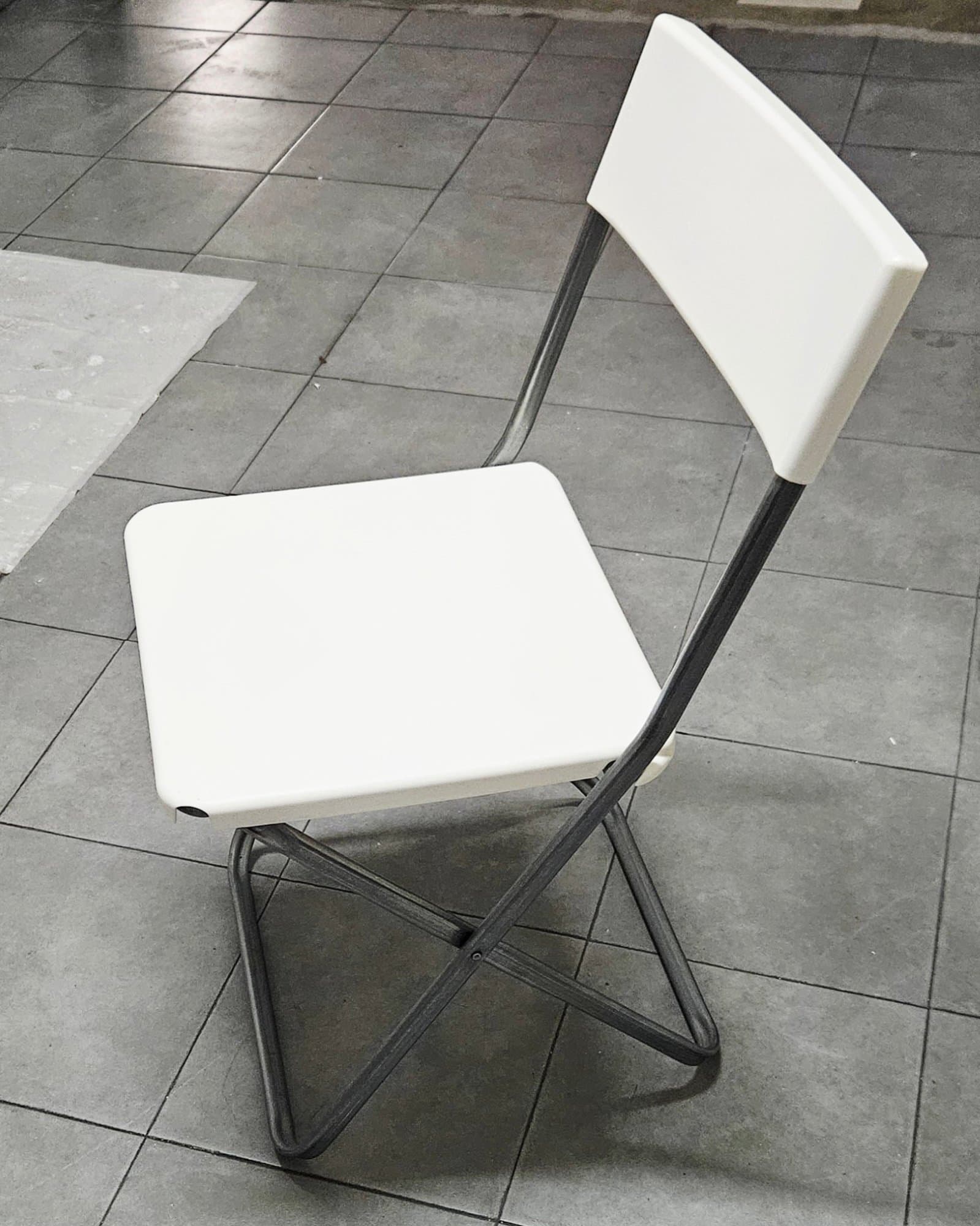 FEJAN Chair, outdoor, foldable white, Tested for: 100 kg