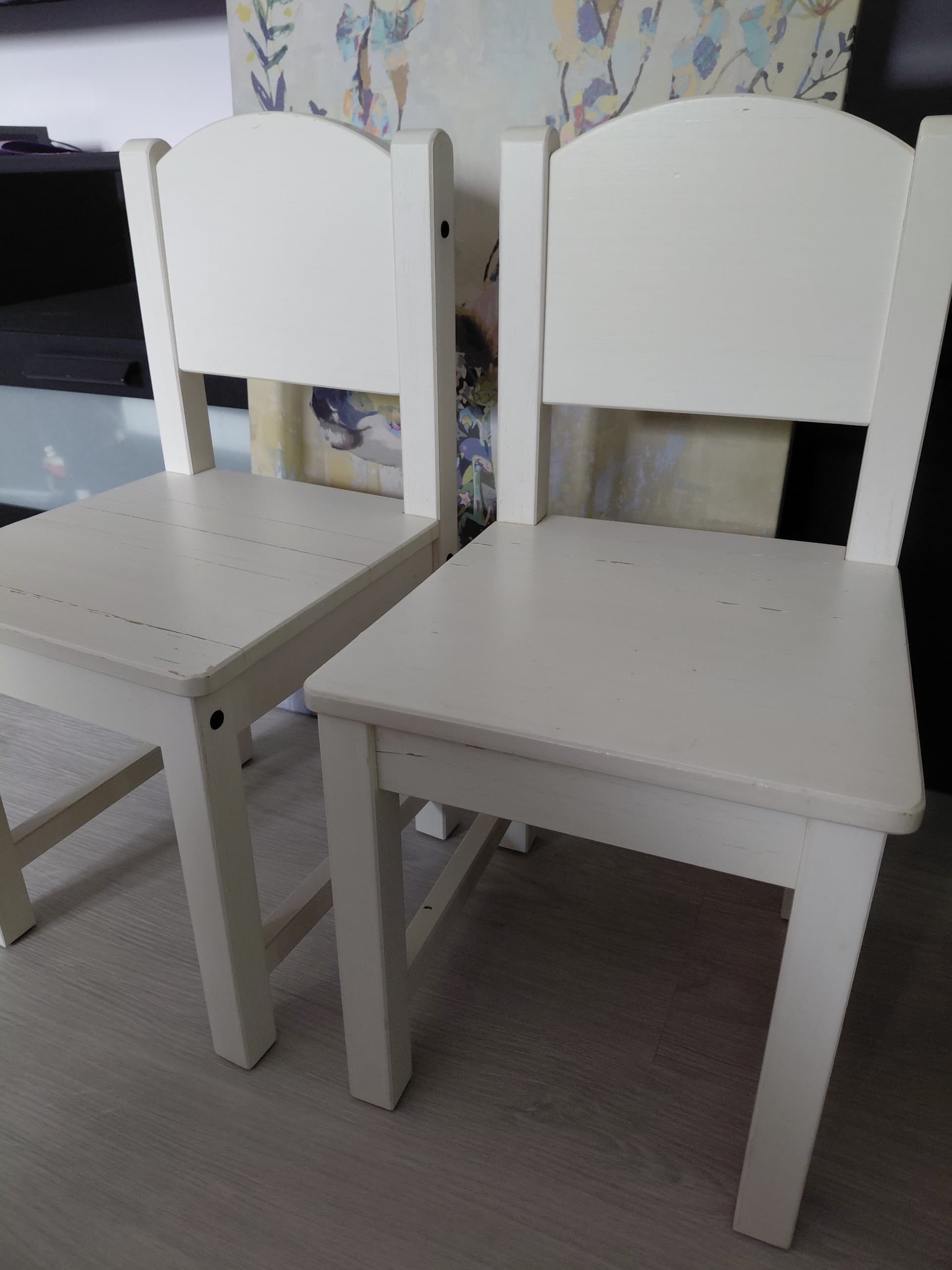 SUNDVIK Children's chair, white, Width: 28 cm