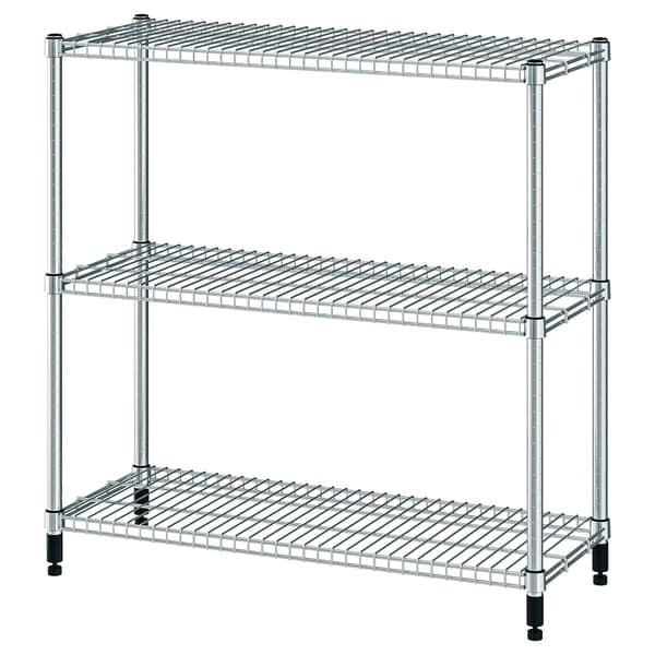 OMAR Shelving unit, galvanised, Width: 92 cm