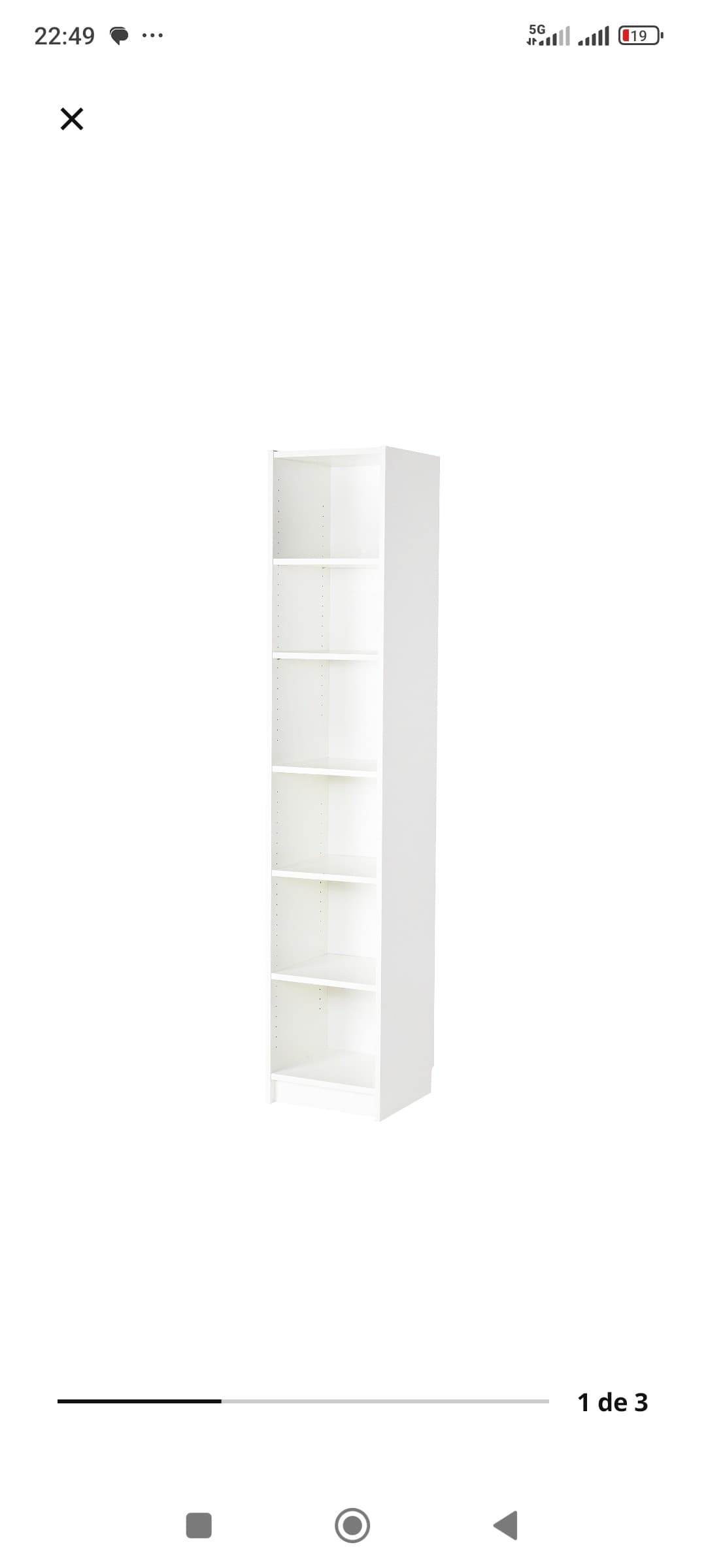 BILLY 40X39X202 Estante, branco, 40x28x202 cm