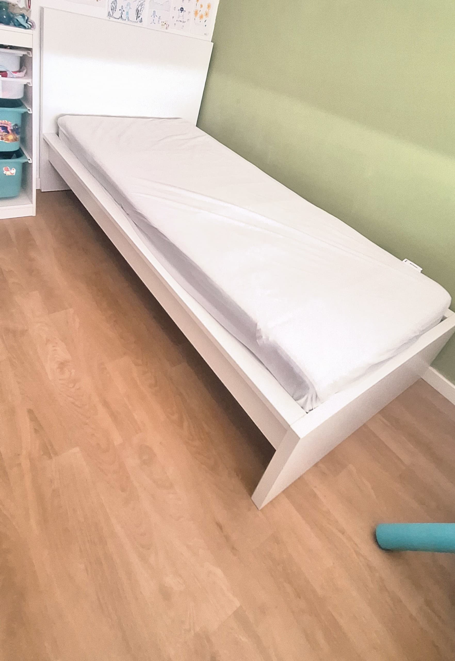 MALM Estrutura de cama, branco, 90x200 cm