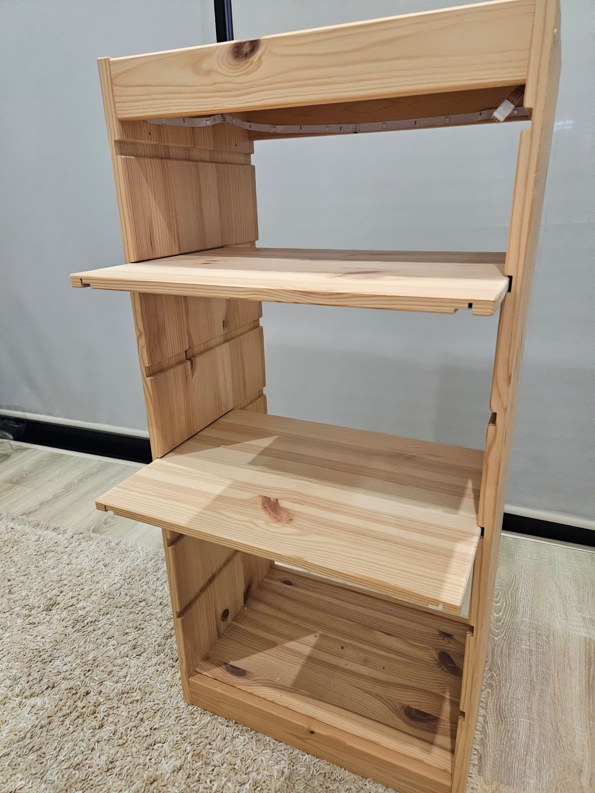 TROFAST Frame, light white stained pine, 44x91 cm