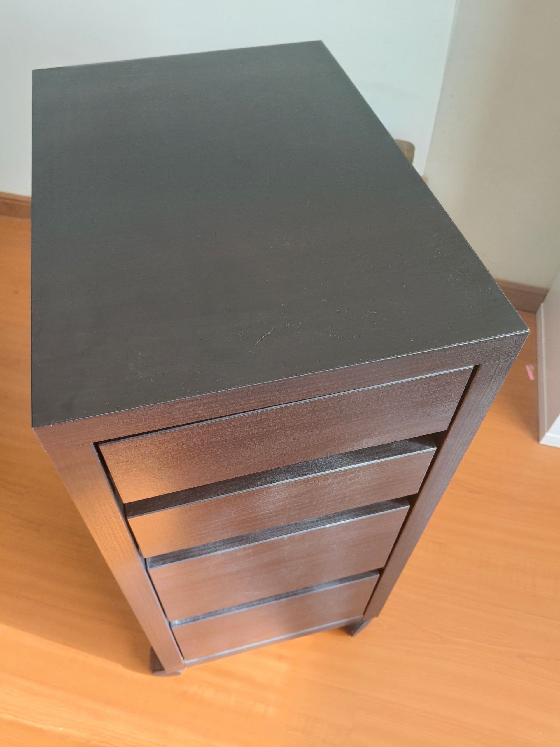 MICKE Drawer unit on castors, white, 35x75 cm