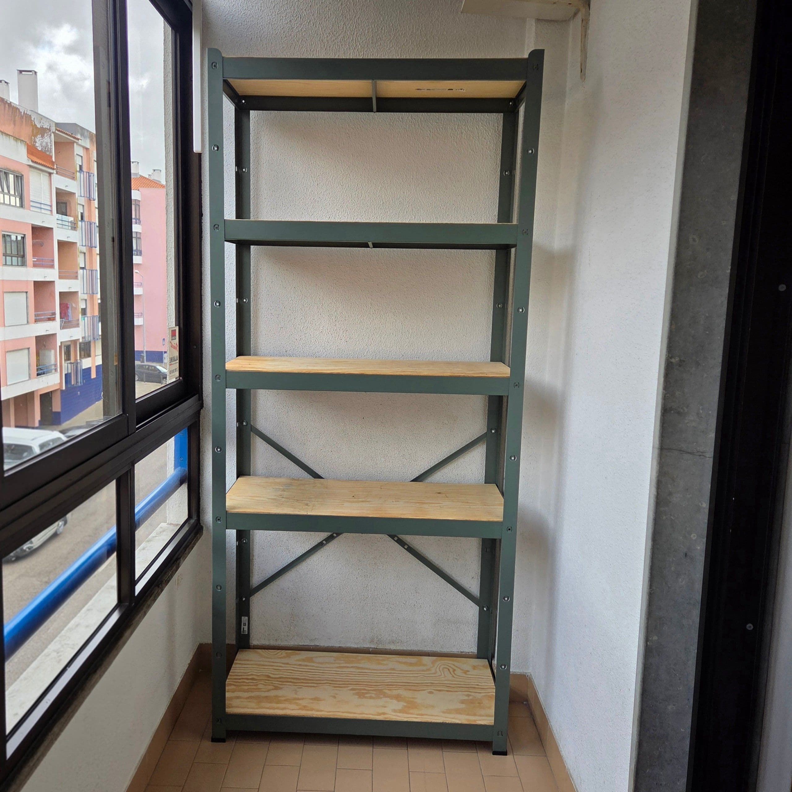 BROR shelving unit, black, 85x55x190 cm
