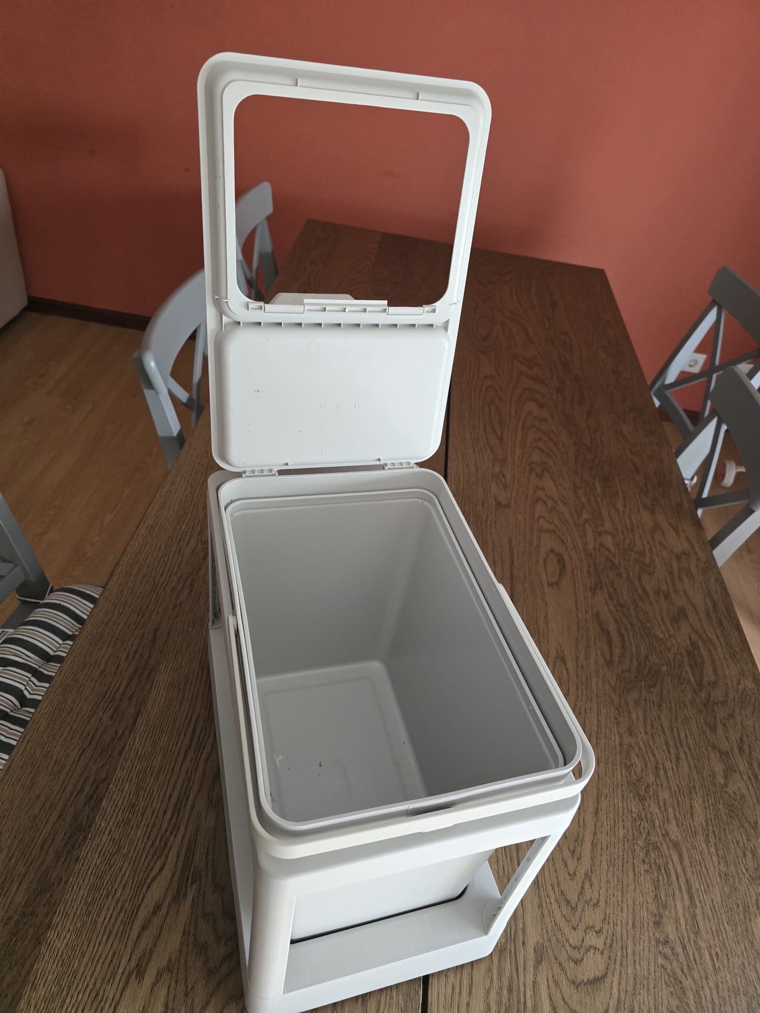 HÅLLBAR waste sorting solution, with pull-out/light grey, 20 l
