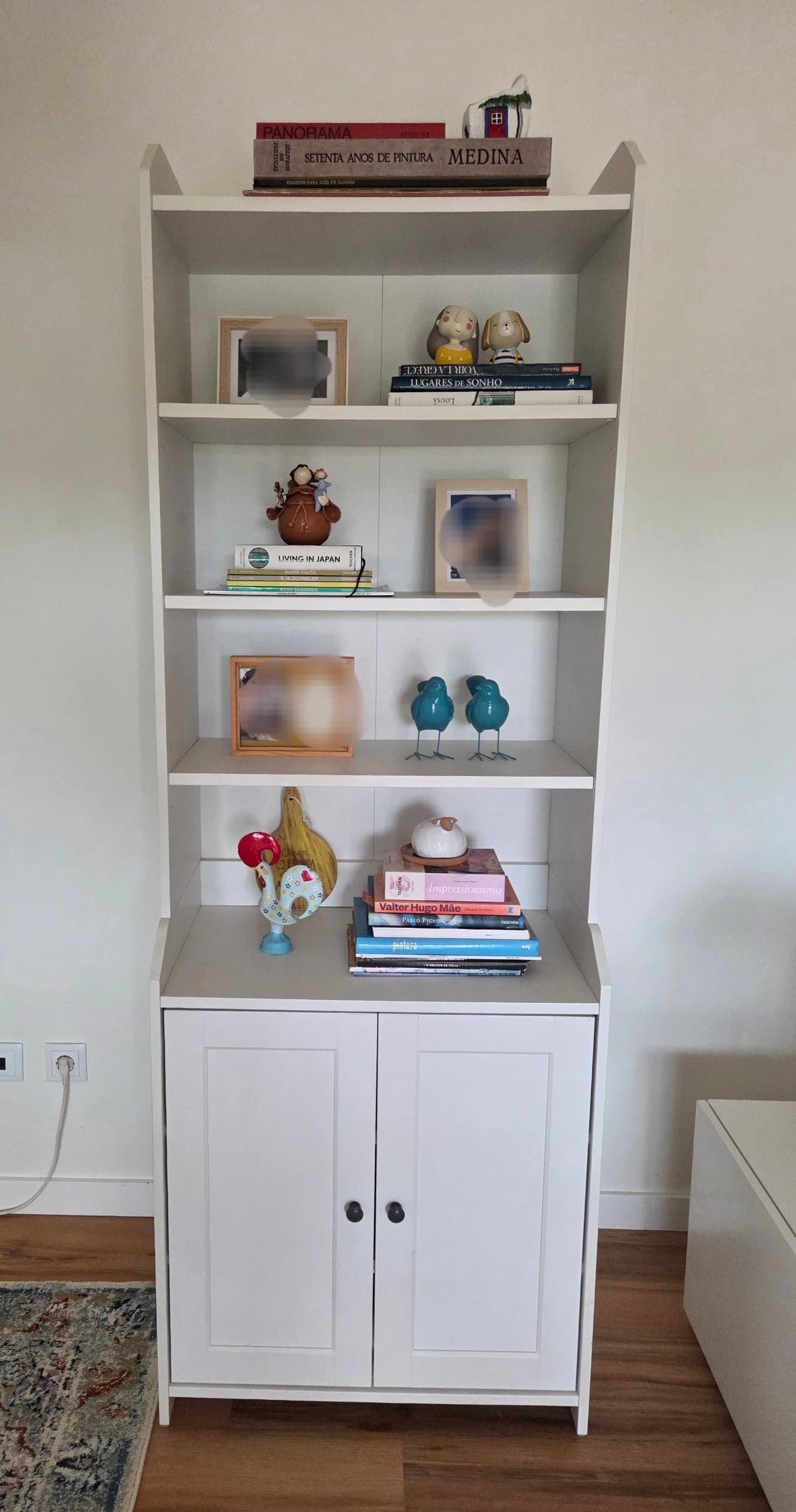HAUGA high cabinet with 2 doors, white, 70x199 cm