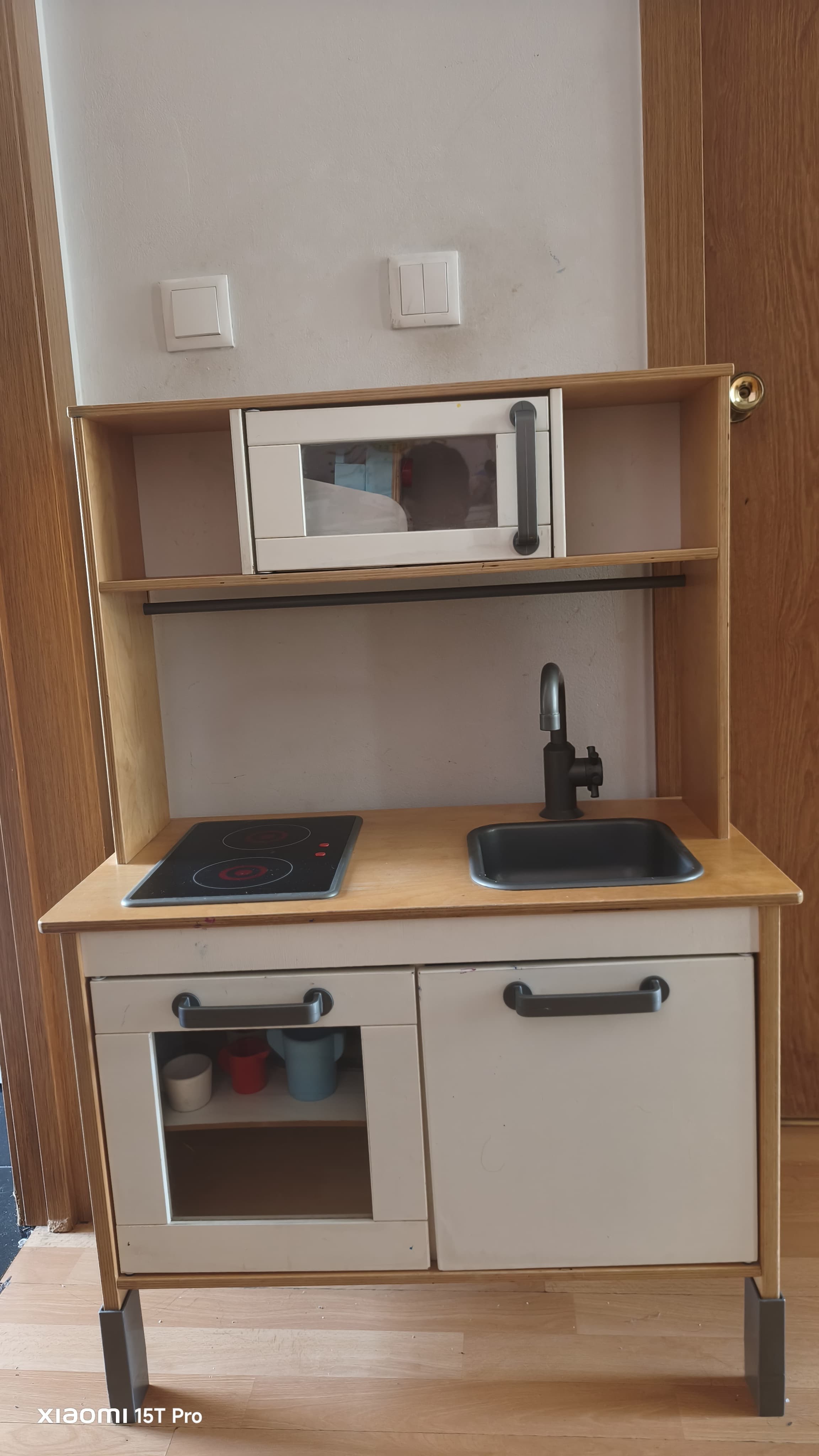 DUKTIG play kitchen, birch, 72x40x109 cm