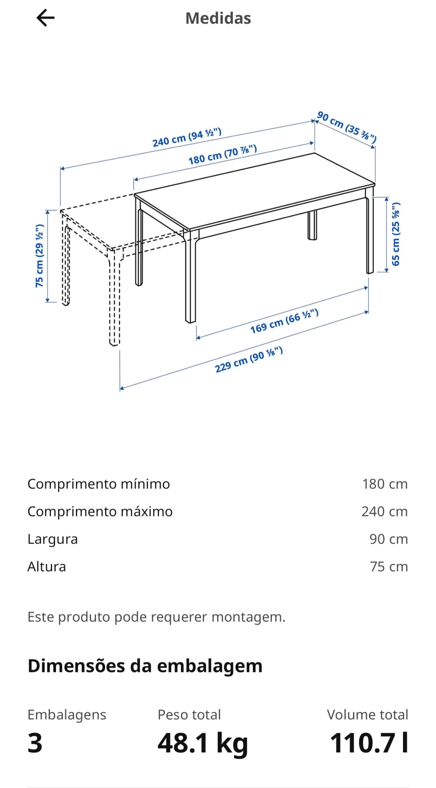 Mesas de refeição até 10 pessoas