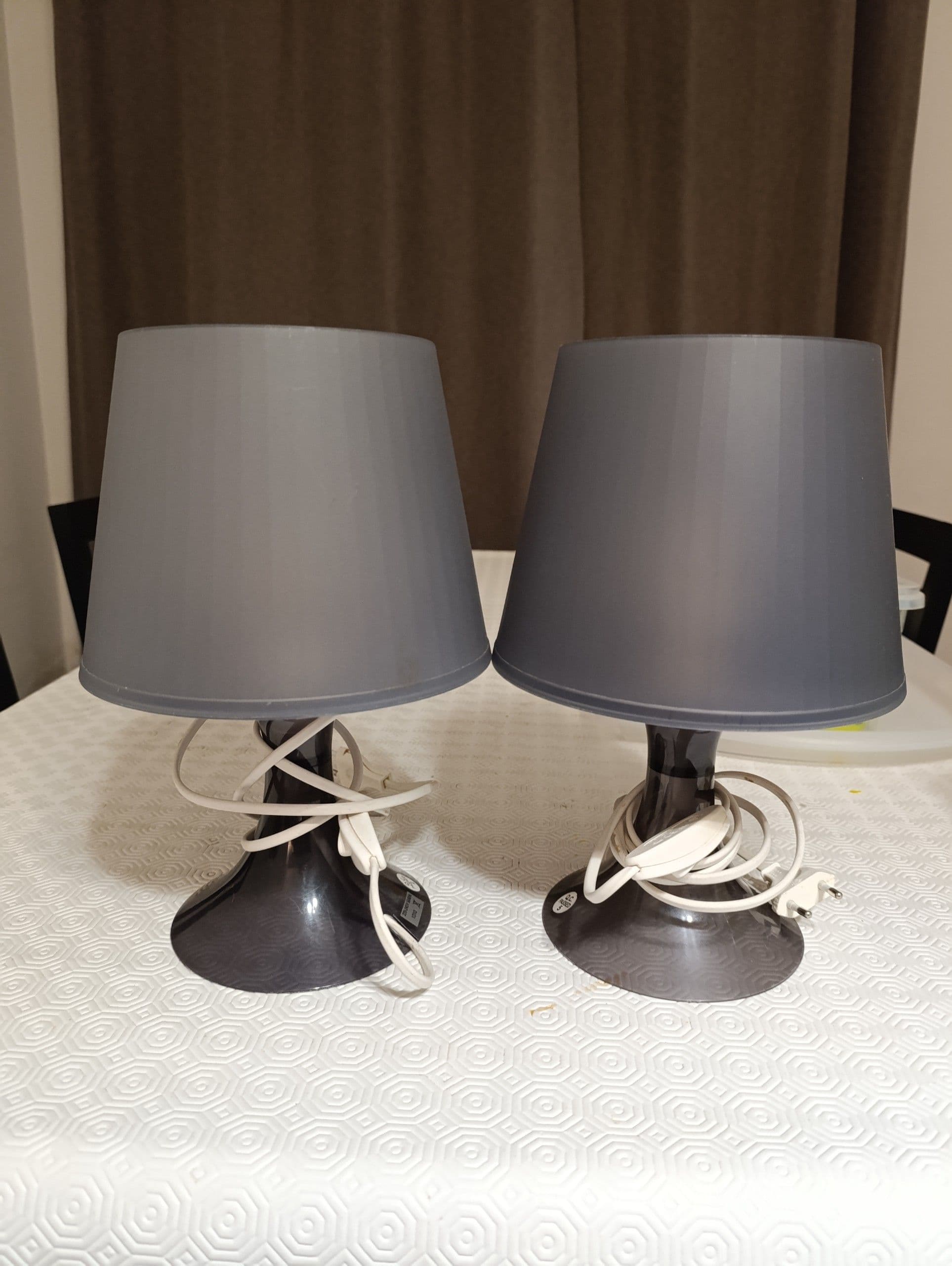 LAMPAN Candeeiro de mesa, branco, 29 cm