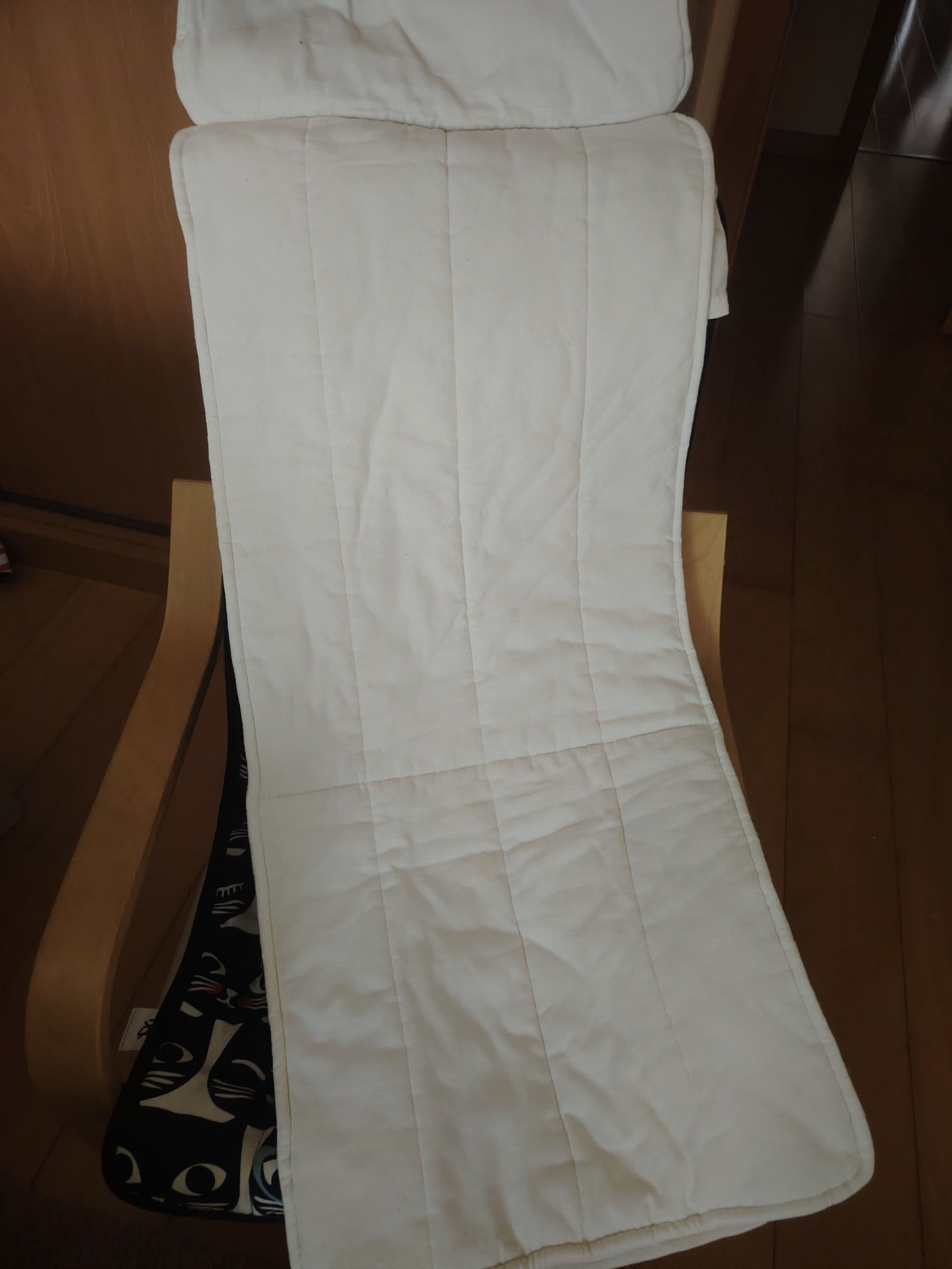 POÄNG children's armchair, birch veneer/Ulvsby dot pattern