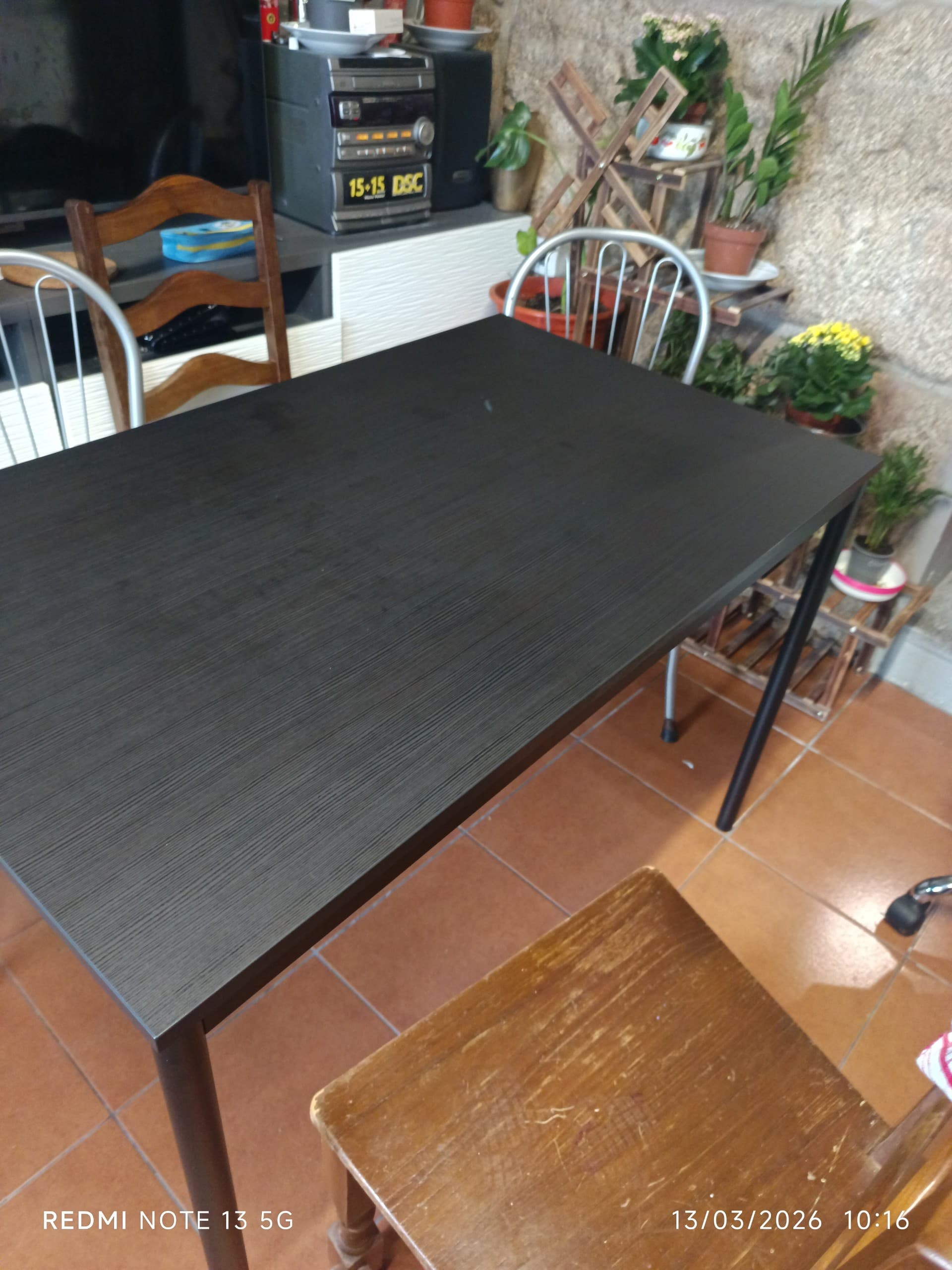 SANDSBERG table, black, 110x67 cm