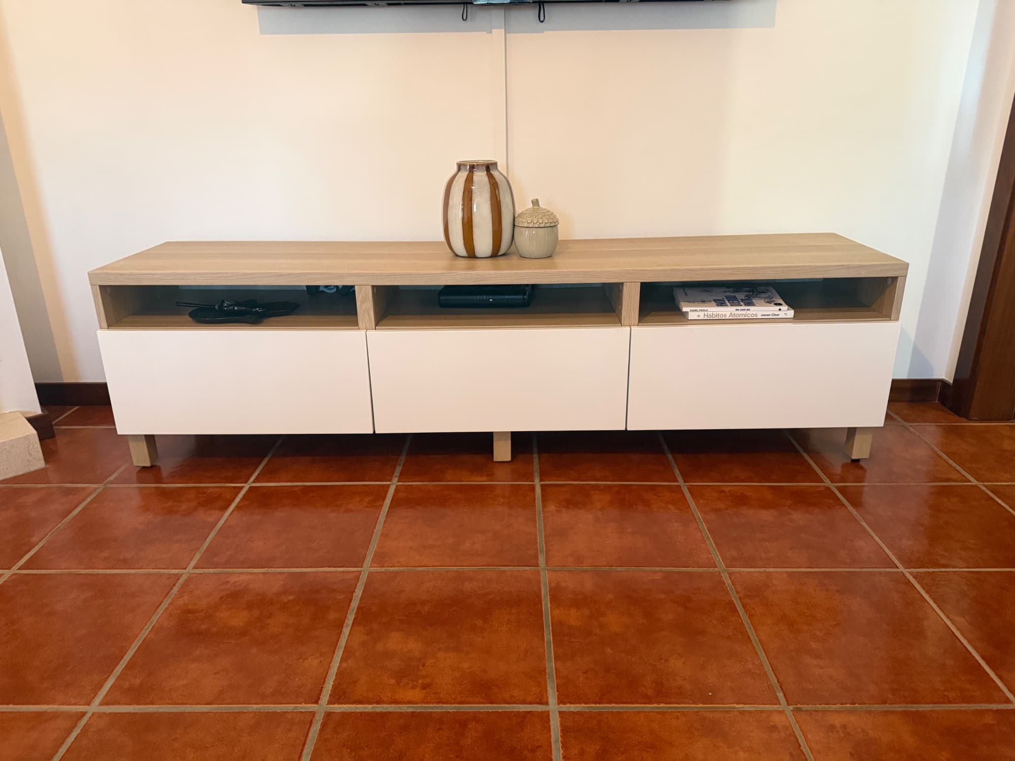 BESTÅ TV bench with drawers