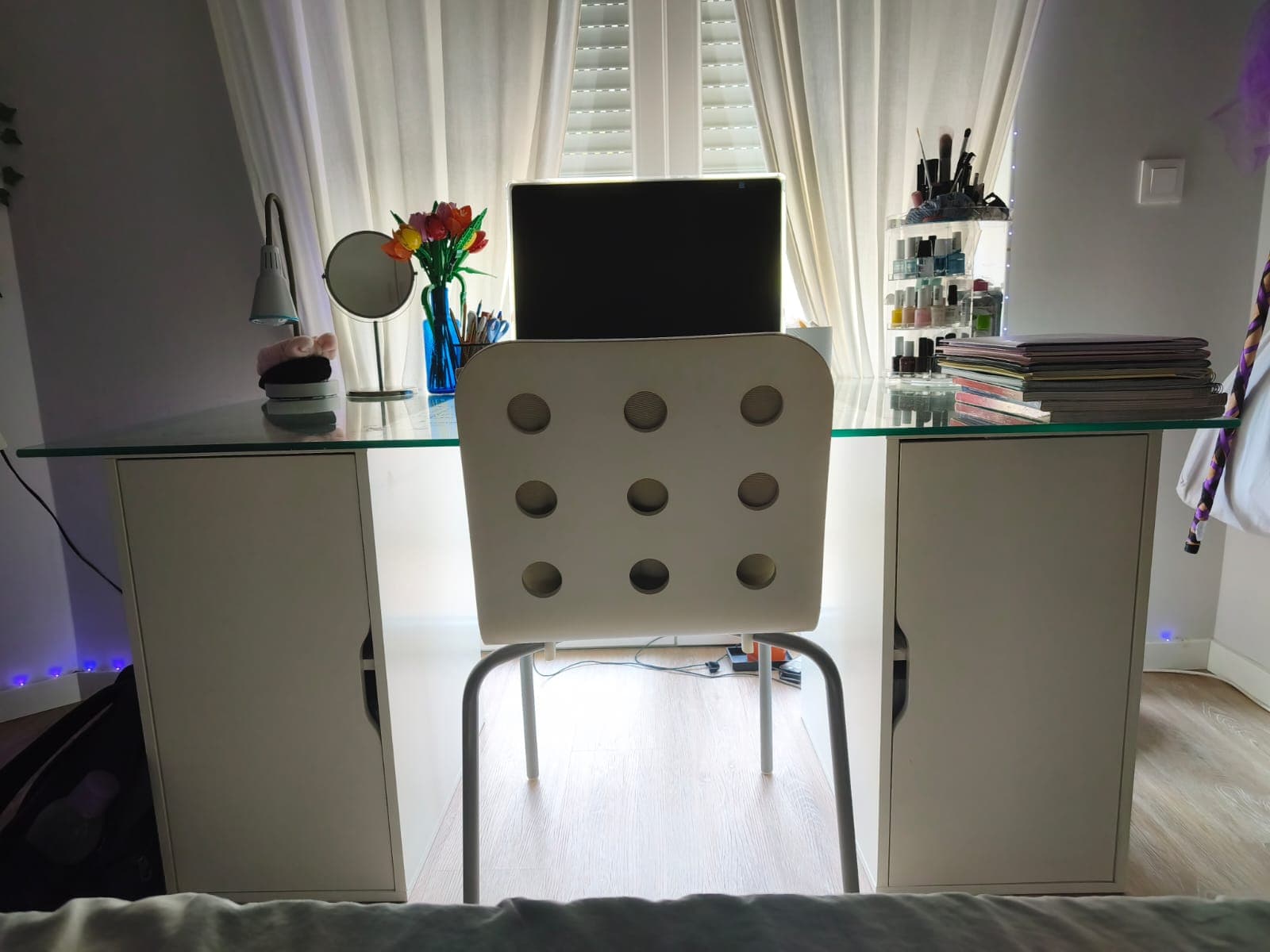 SECRETÁRIA ALEX storage unit, white, 36x70 cm