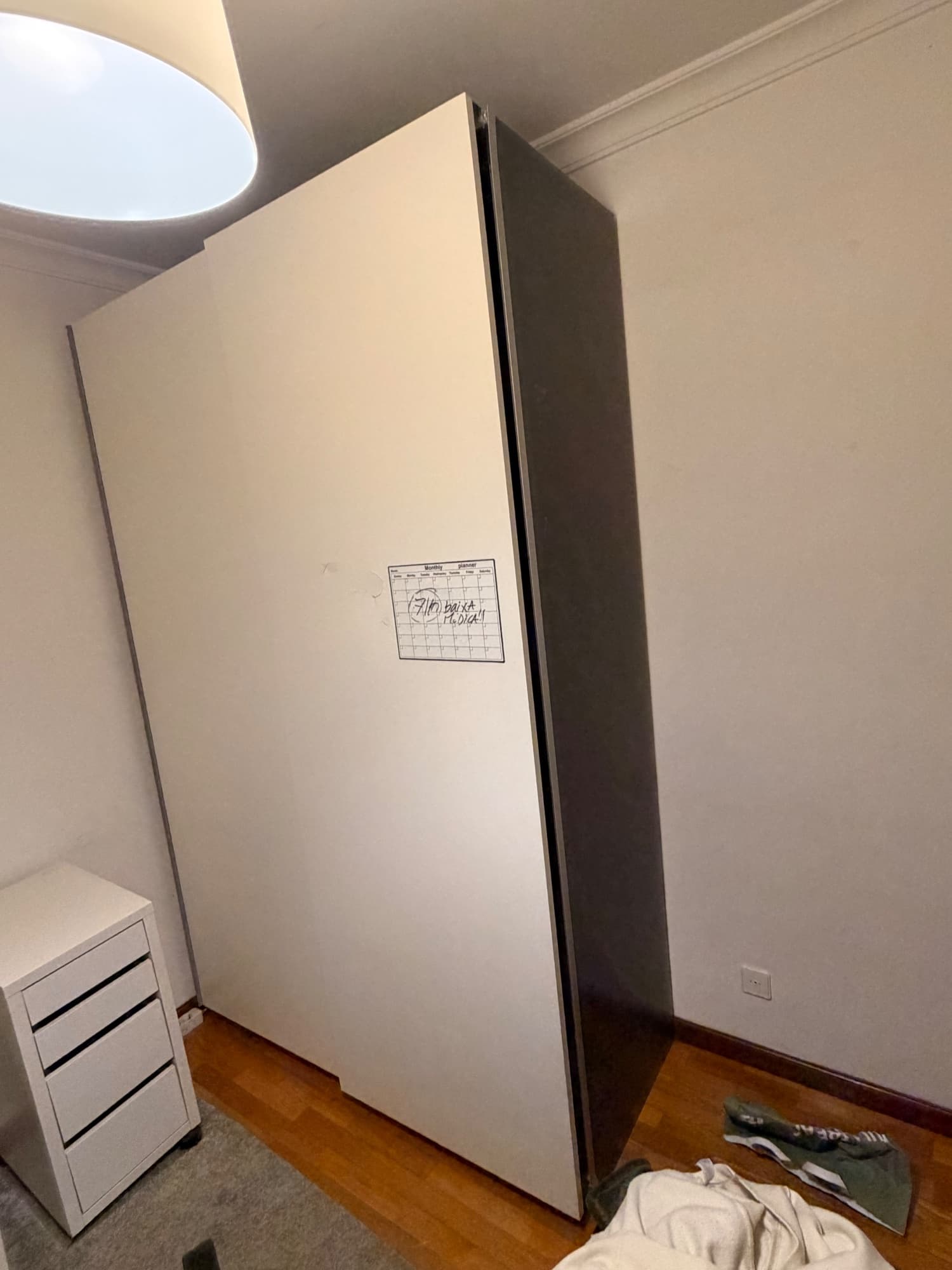 PAX wardrobe with sliding doors, white/mirror glass