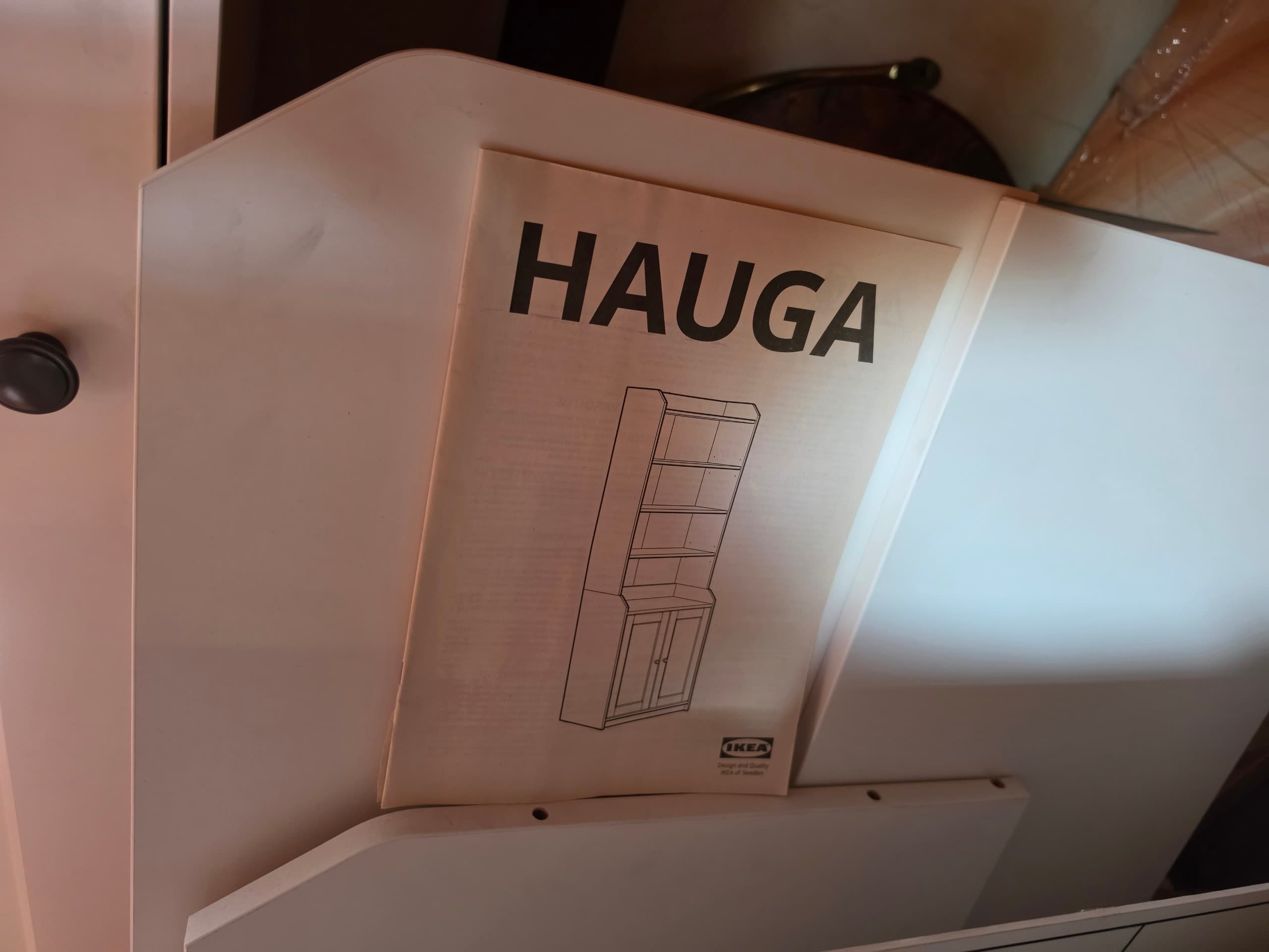 HAUGA high cabinet with 2 doors, white, 70x199 cm