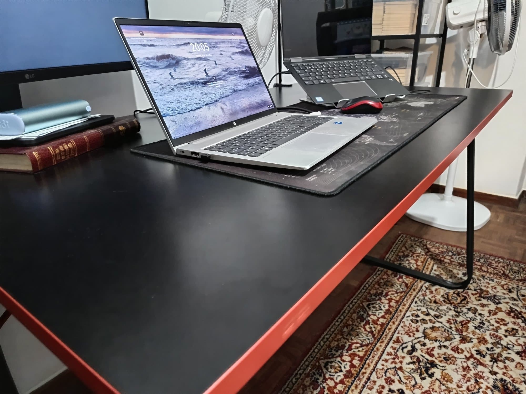 SECRETÁRIA GAMING gaming desk, black, 140x80 cm