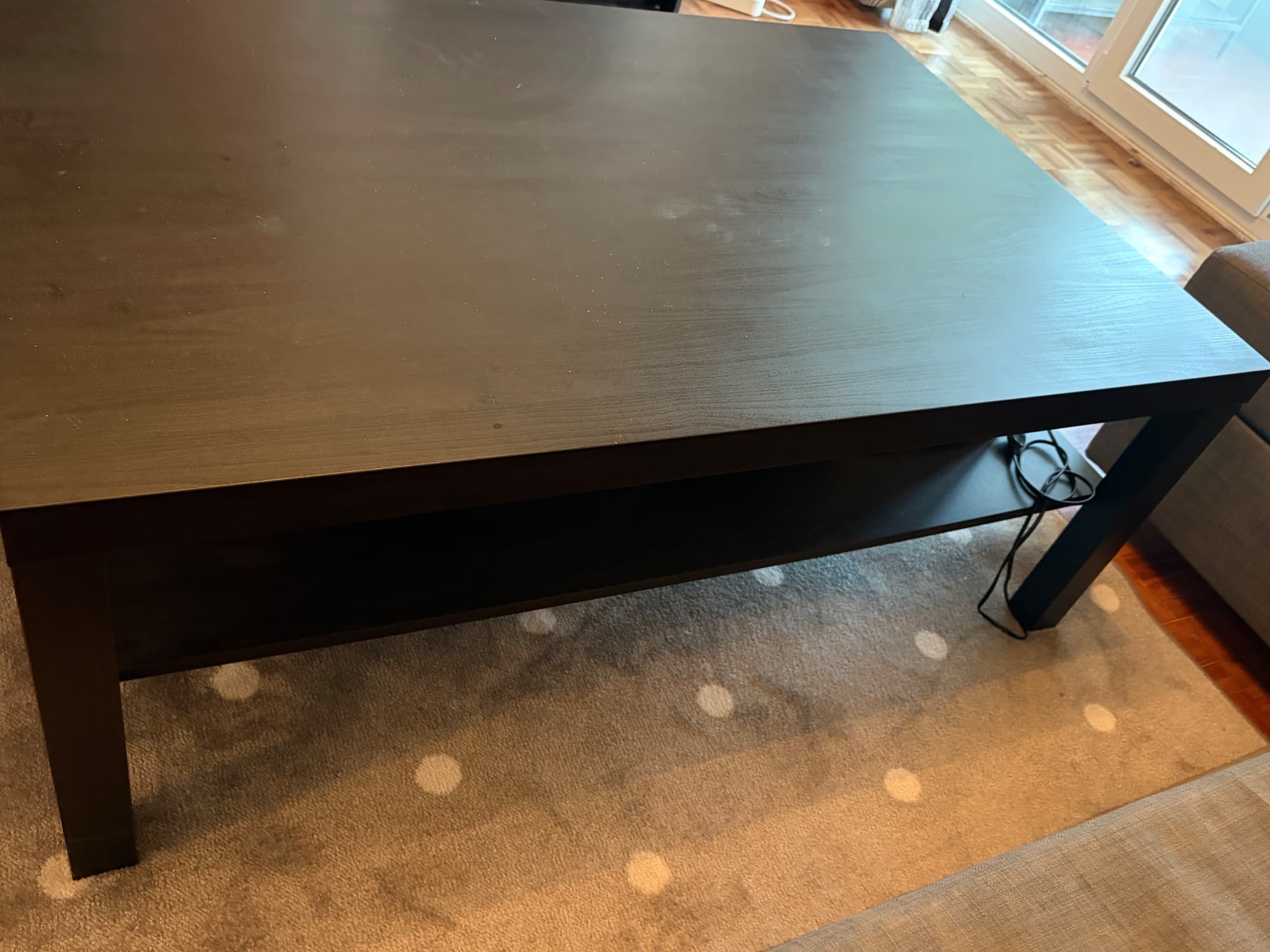 LACK Coffee table, black-brown, 118x78 cm