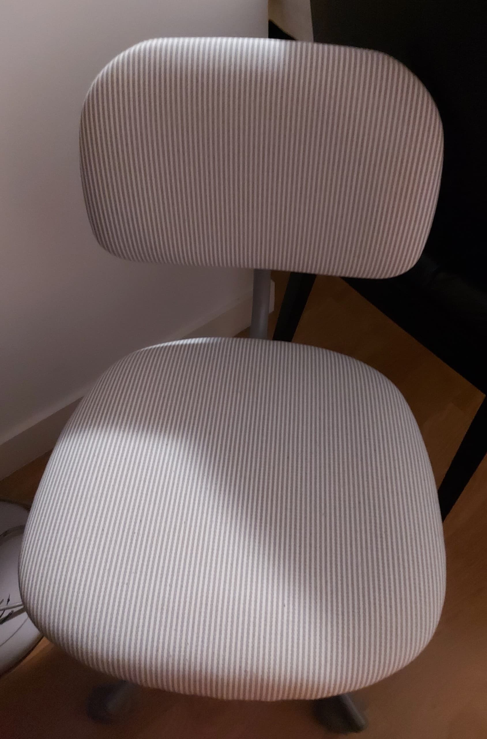 BLECKBERGET swivel chair, Klovsta white/grey