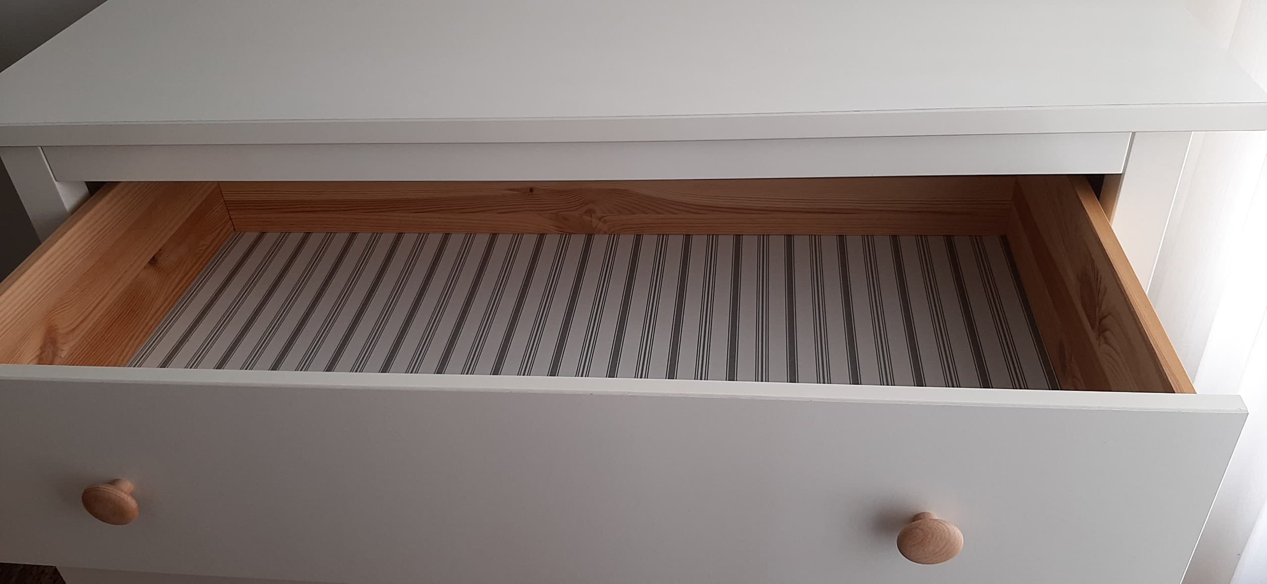 HEMNES Chest of 3 drawers, white stain, 108x96 cm