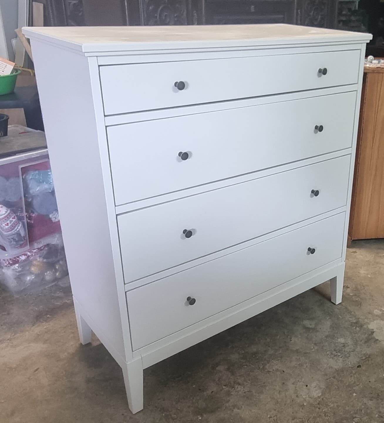 IDANÄS cómoda c/4 gavetas, branco, 104x118 cm