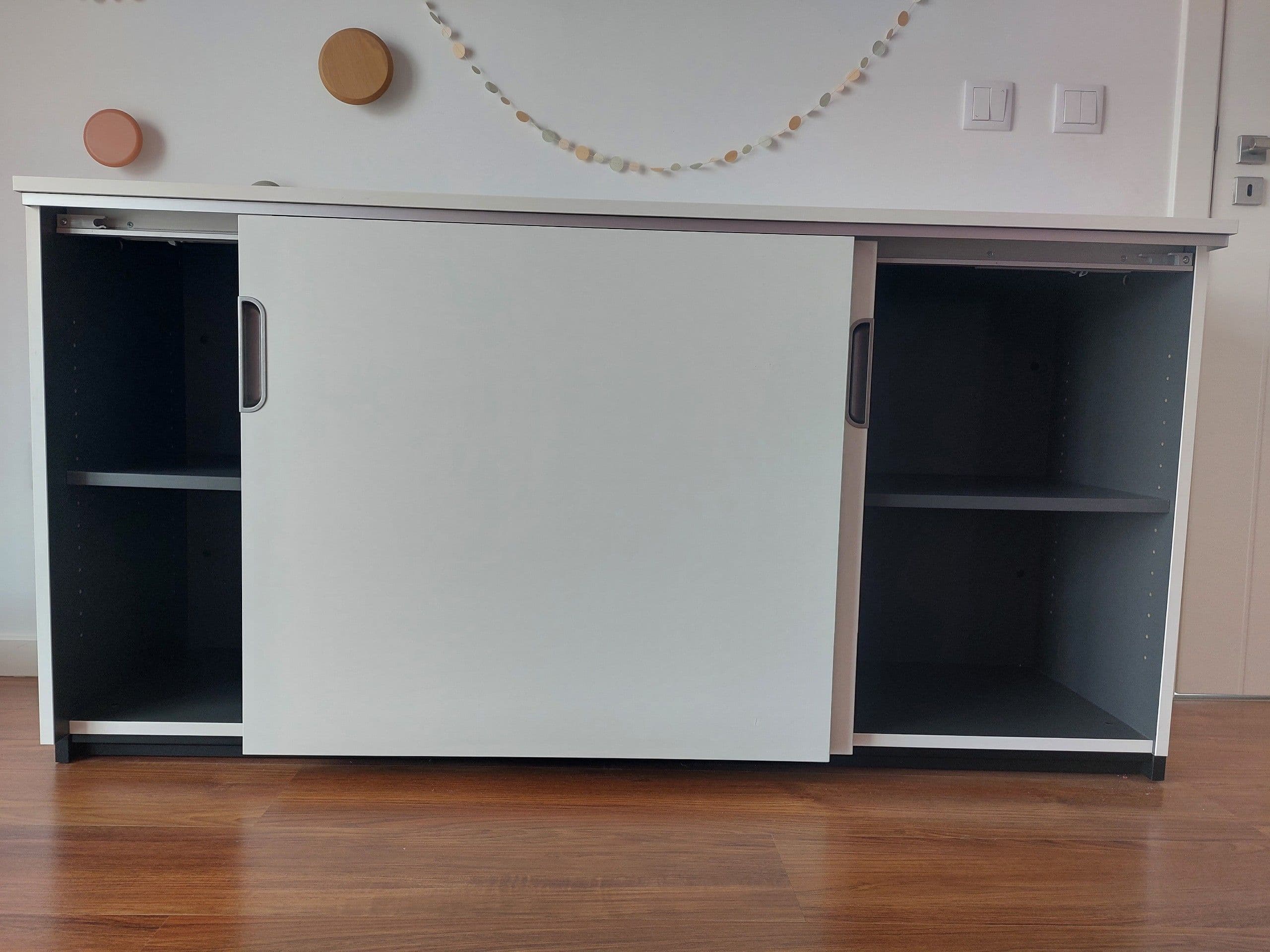 GALANT Armário c/portas deslizantes, branco, 160x120 cm
