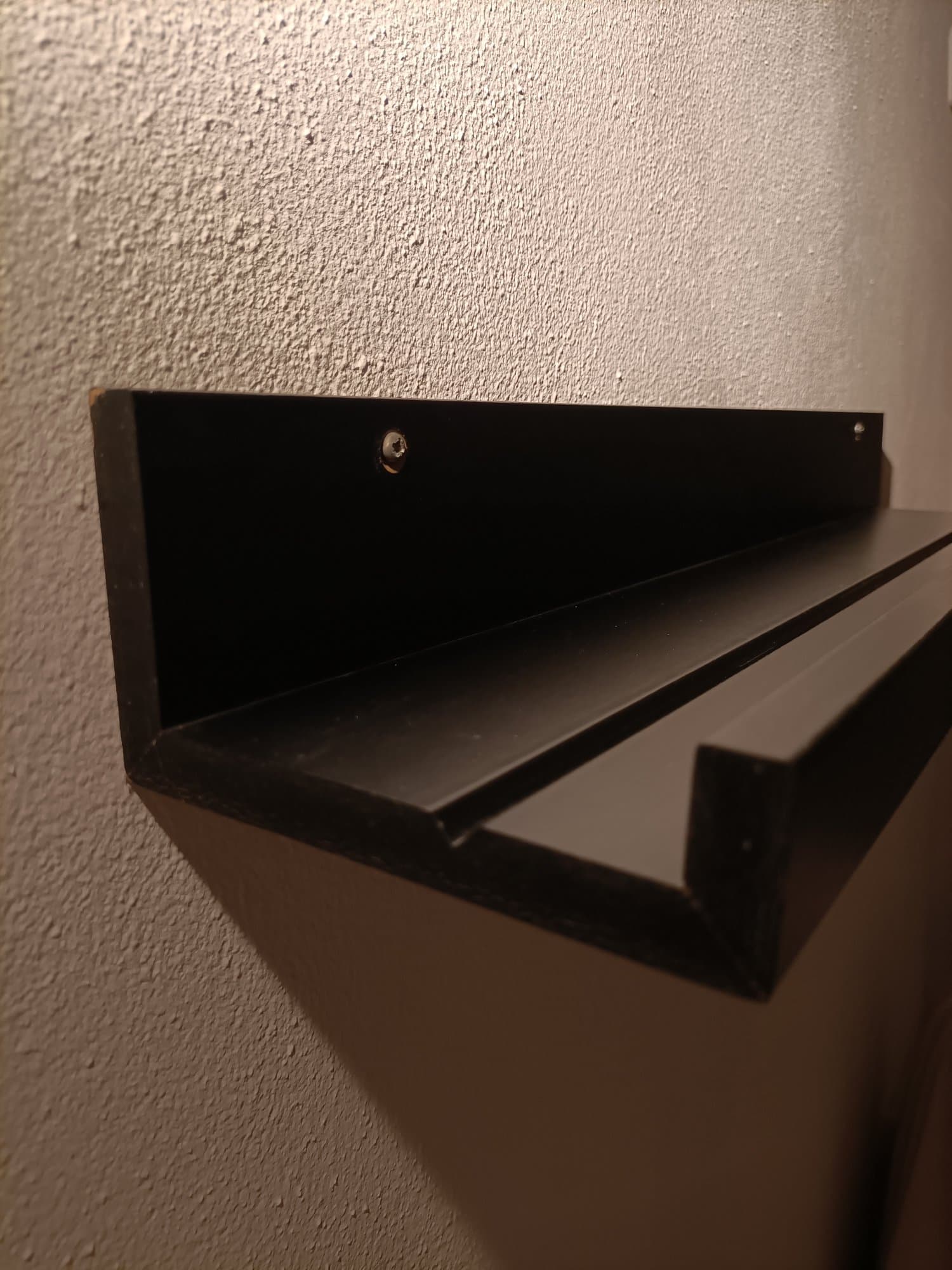 MOSSLANDA Picture ledge, black, 115 cm