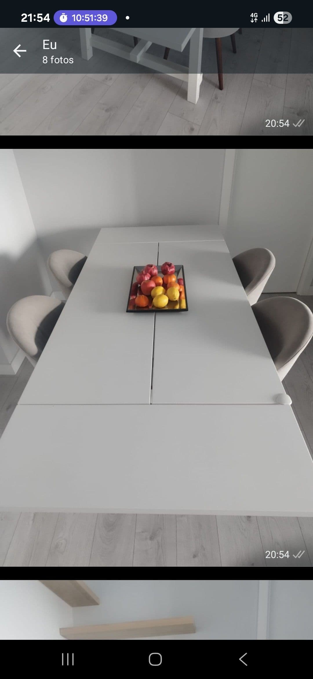 NORDVIKEN Extendable table, white, 152/223x95 cm