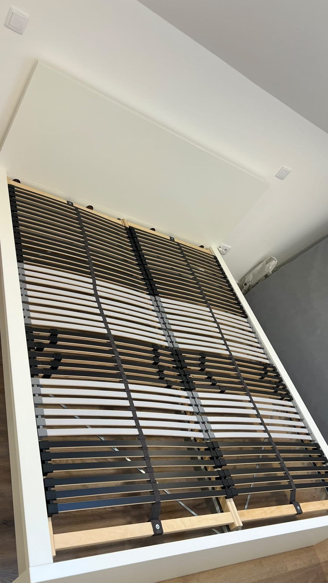 MALM estrutura de cama, branco/Lönset, 160x200 cm