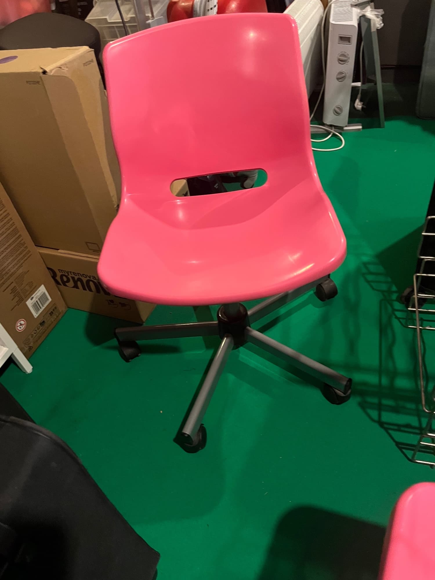 LÅNGFJÄLL conference chair, Gunnared light brown-pink/white