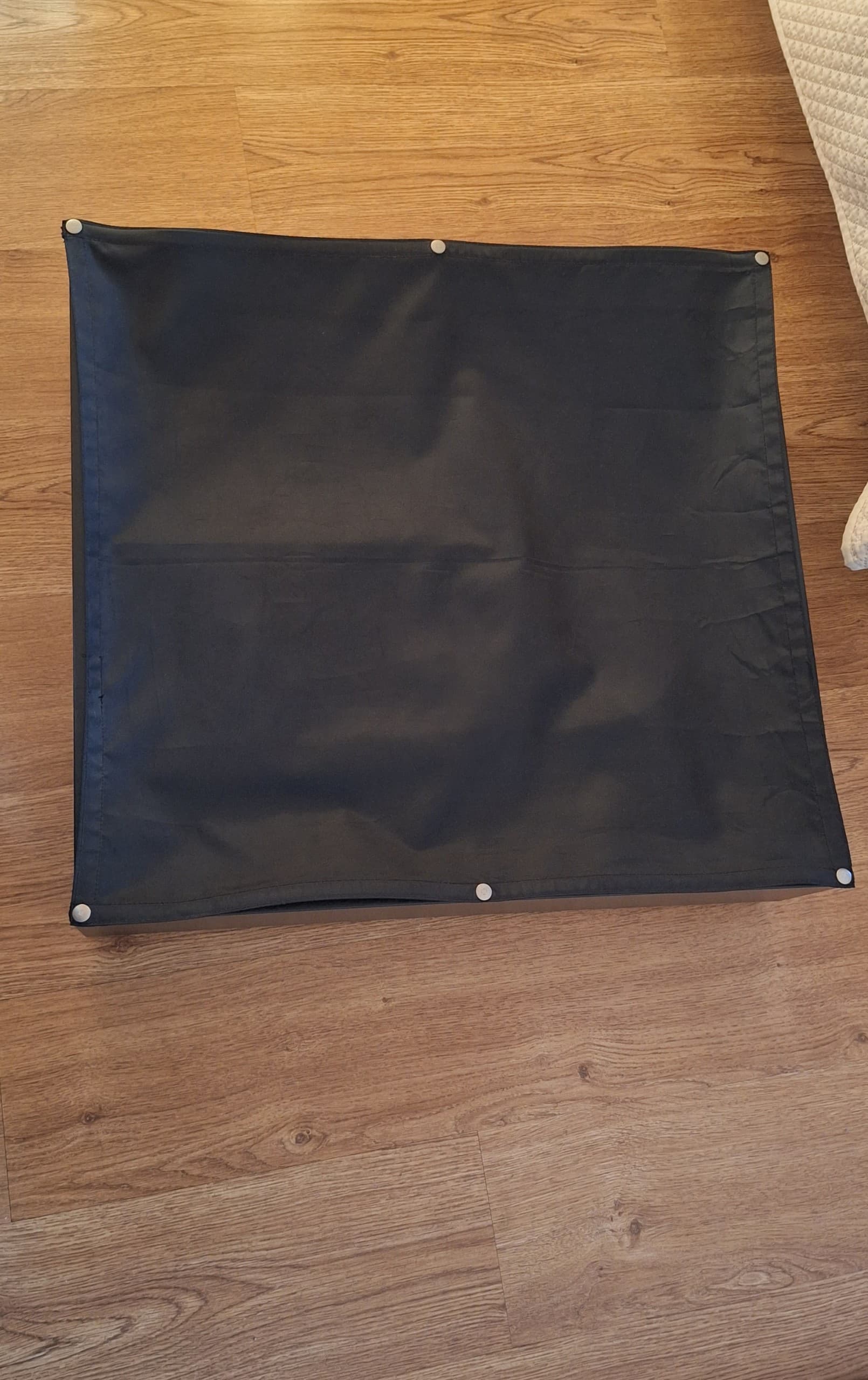 VARDÖ bed storage box, black