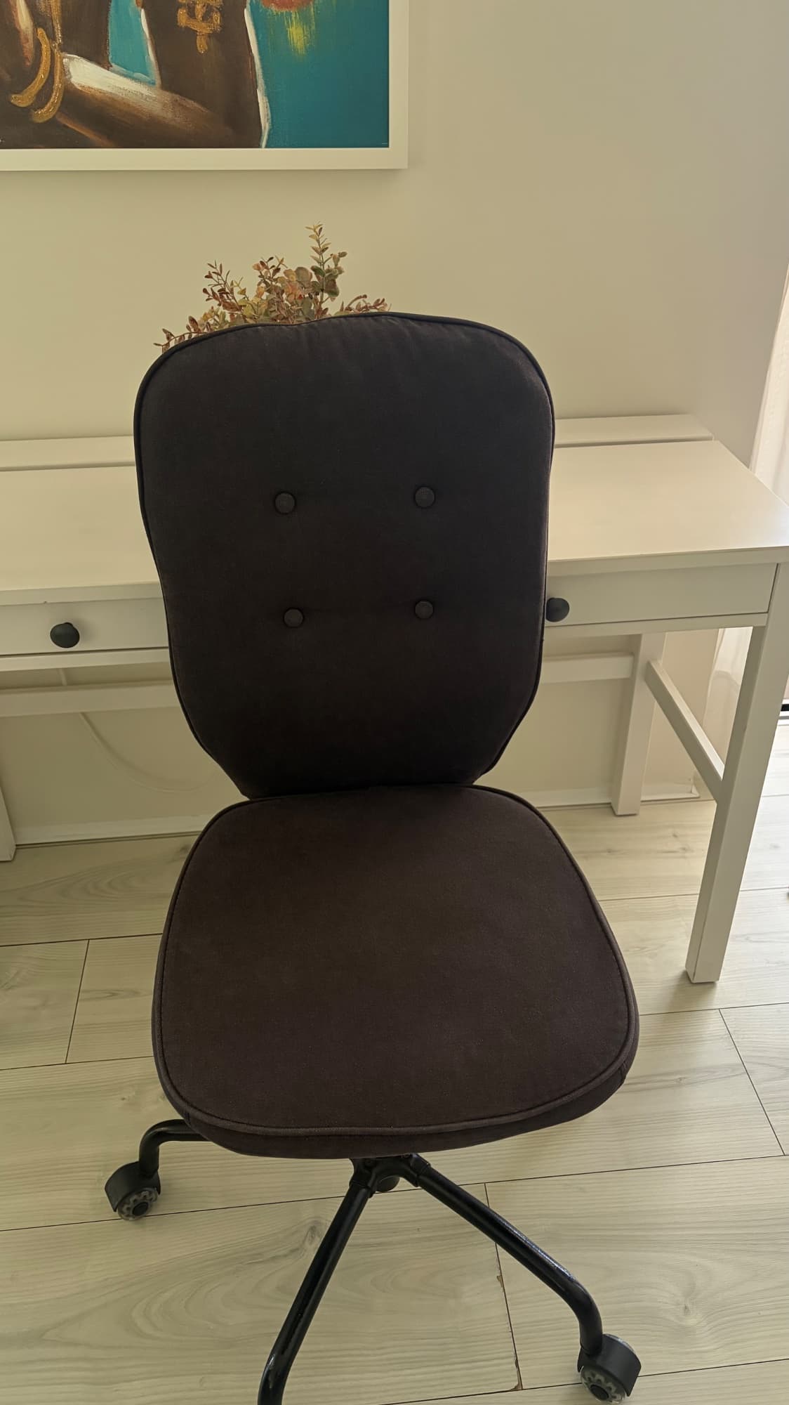 LILLHÖJDEN swivel chair, Idemo black