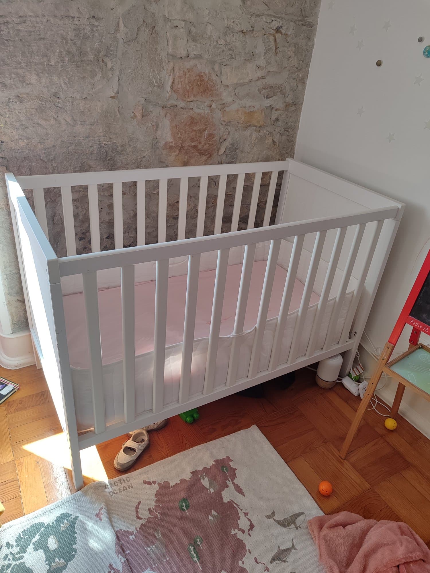 SUNDVIK Cot, white, 60x120 cm