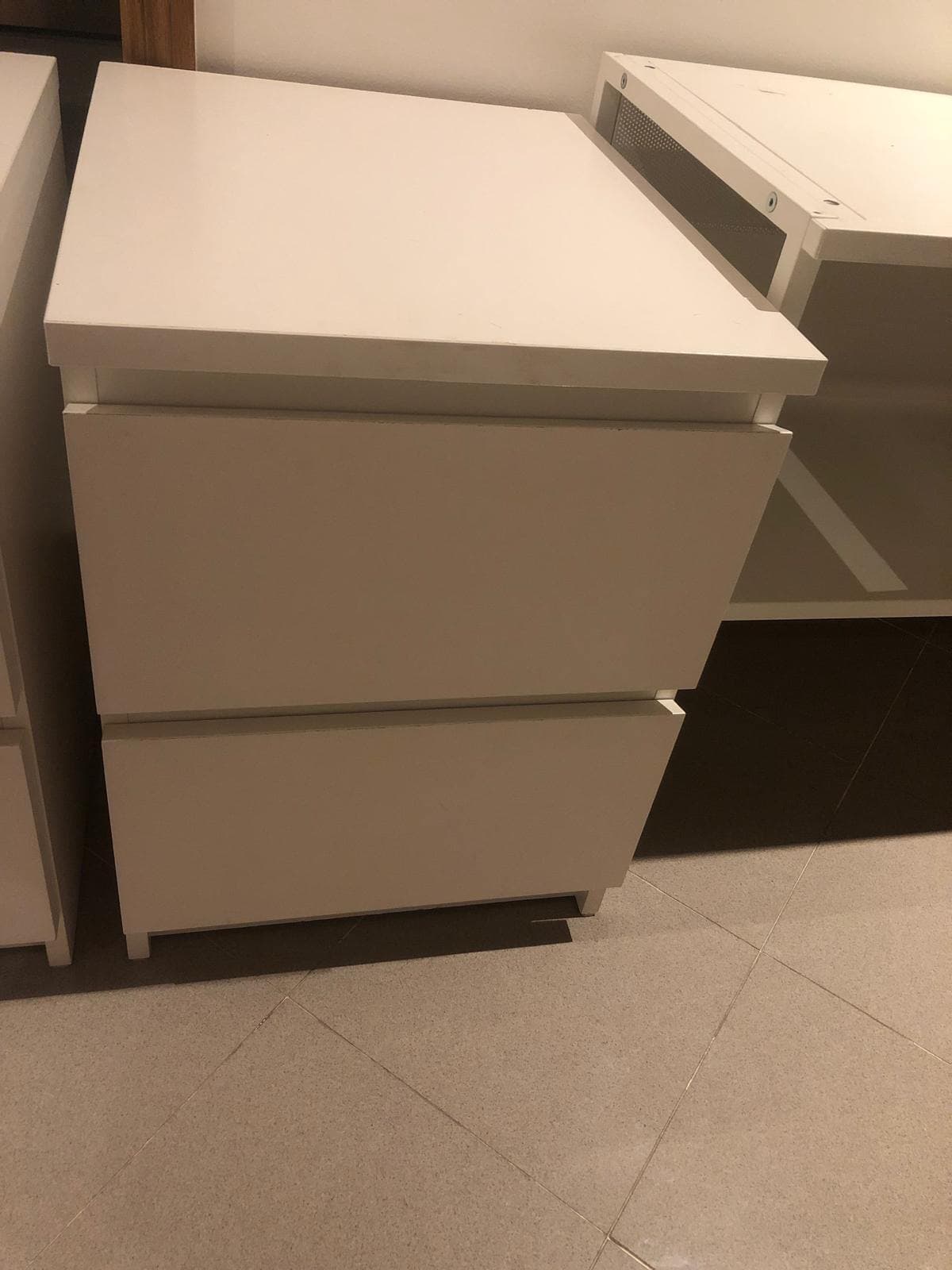 STORKLINTA (2 UNITS) chest of 2 drawers, white/with 2 drawers, 40x50x53 cm