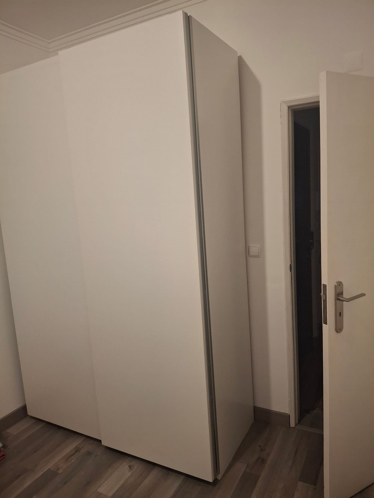 PAX / HASVIK combinação de roupeiro, branco/branco, 150x66x236 cm