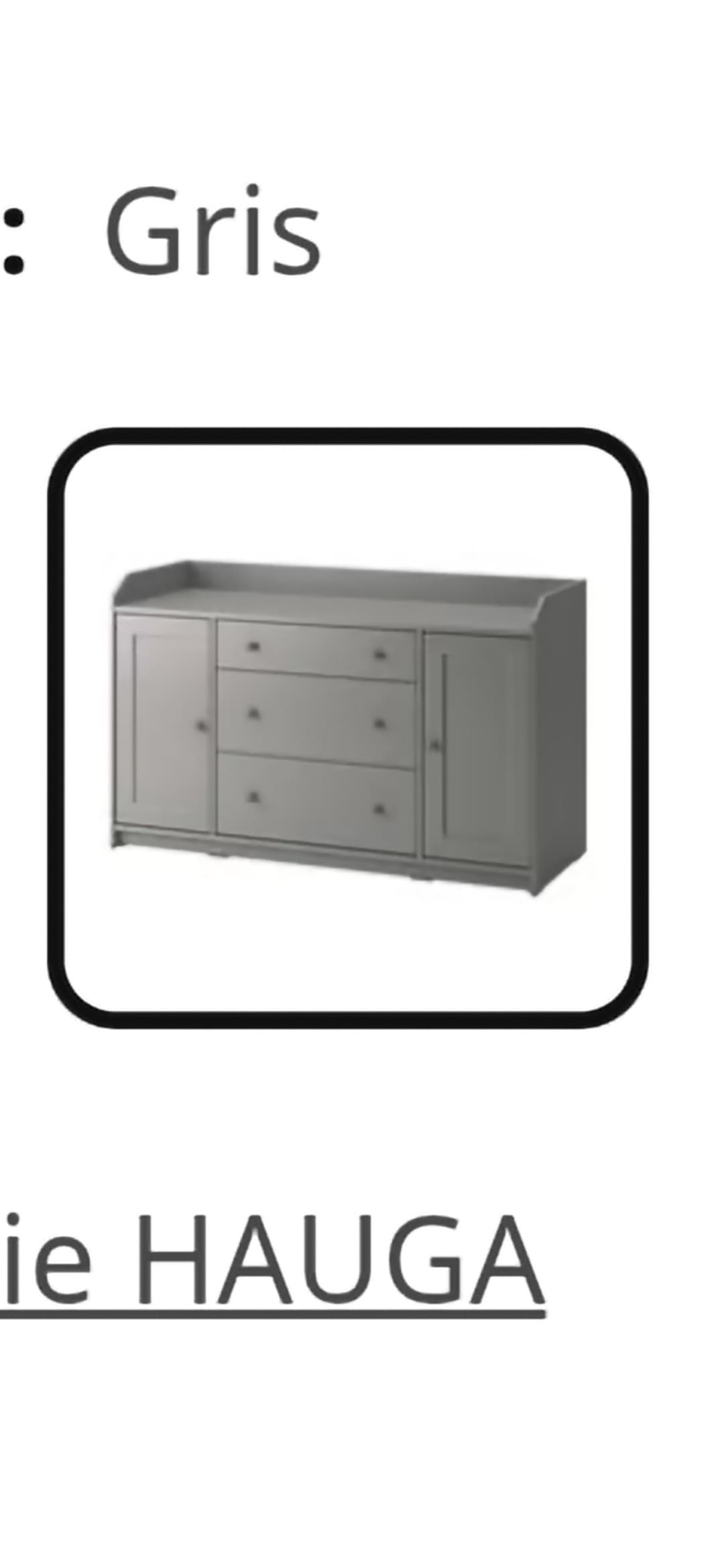 HAUGA storage combination, grey, 208x116 cm