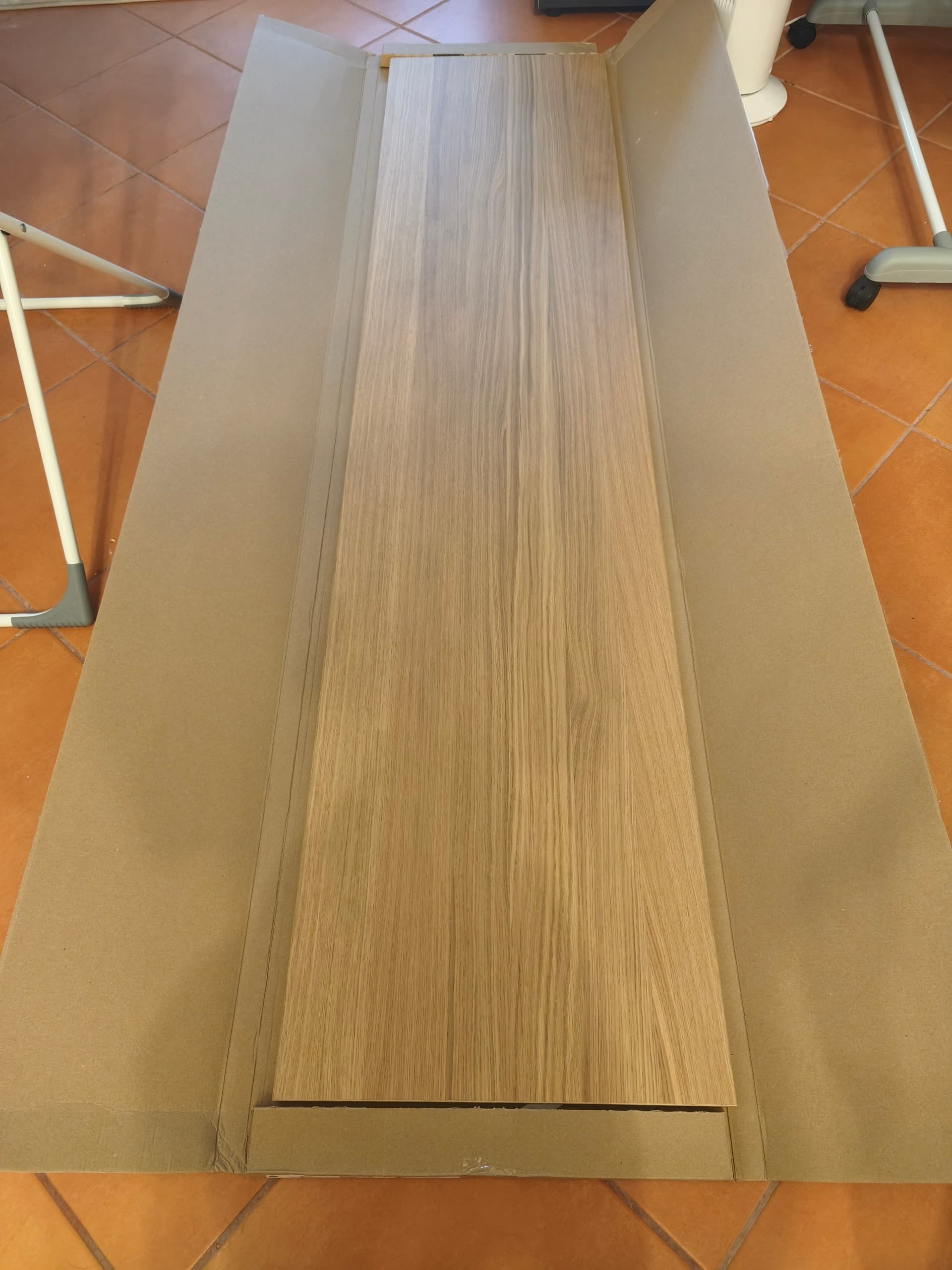 BESTÅ painel superior, chapa de carvalho, 180x42 cm
