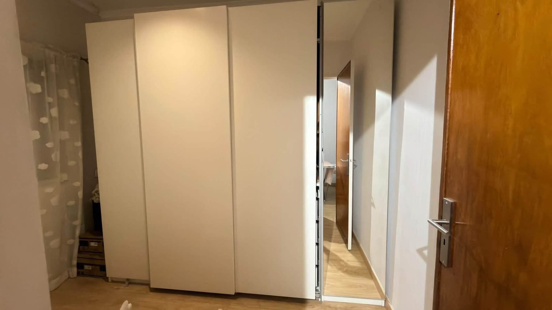PAX estrutura de roupeiro, branco, 100x58x236 cm