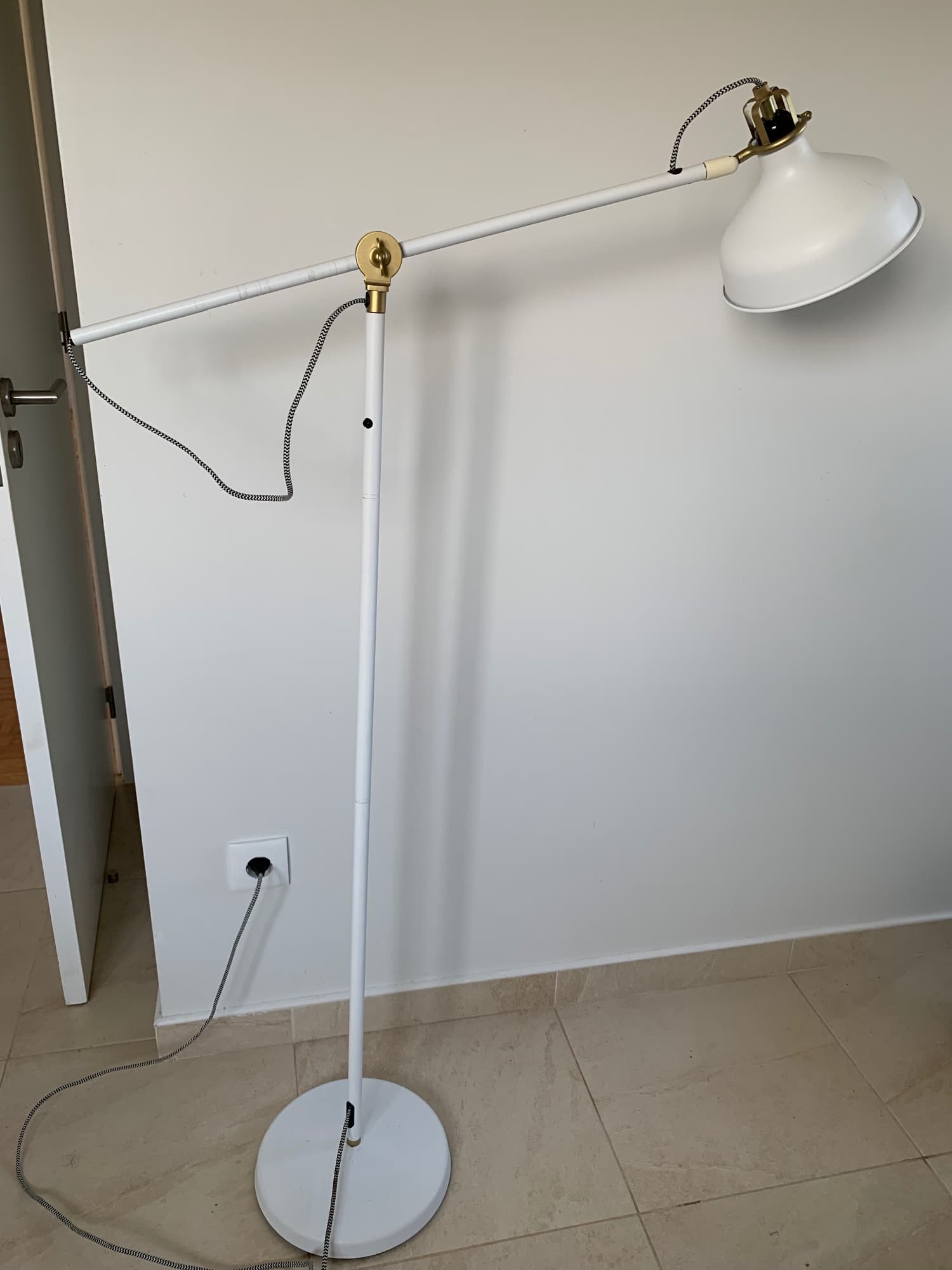 RANARP Floor/reading lamp, black, Max.: 11 W