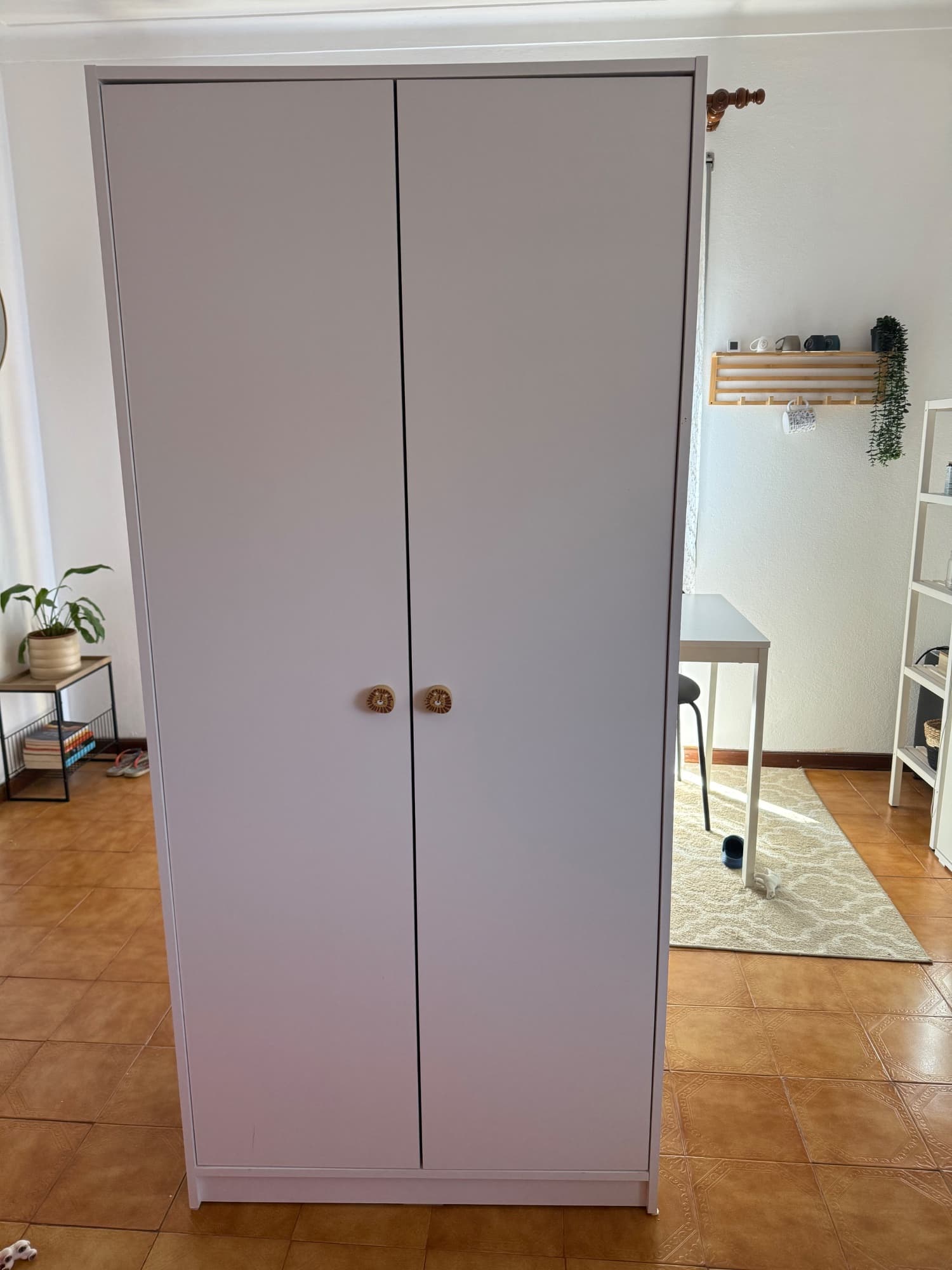 KLEPPSTAD Wardrobe with 2 doors, white, Width: 79 cm