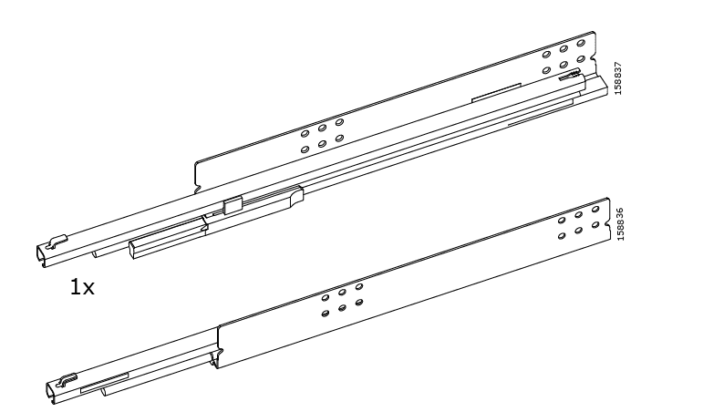 CALHAS PARA MAXIMERA Drawer, medium, white, 60x60 cm