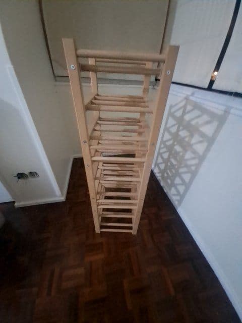 HUTTEN 9-bottle wine rack, solid wood, Width: 33 cm
