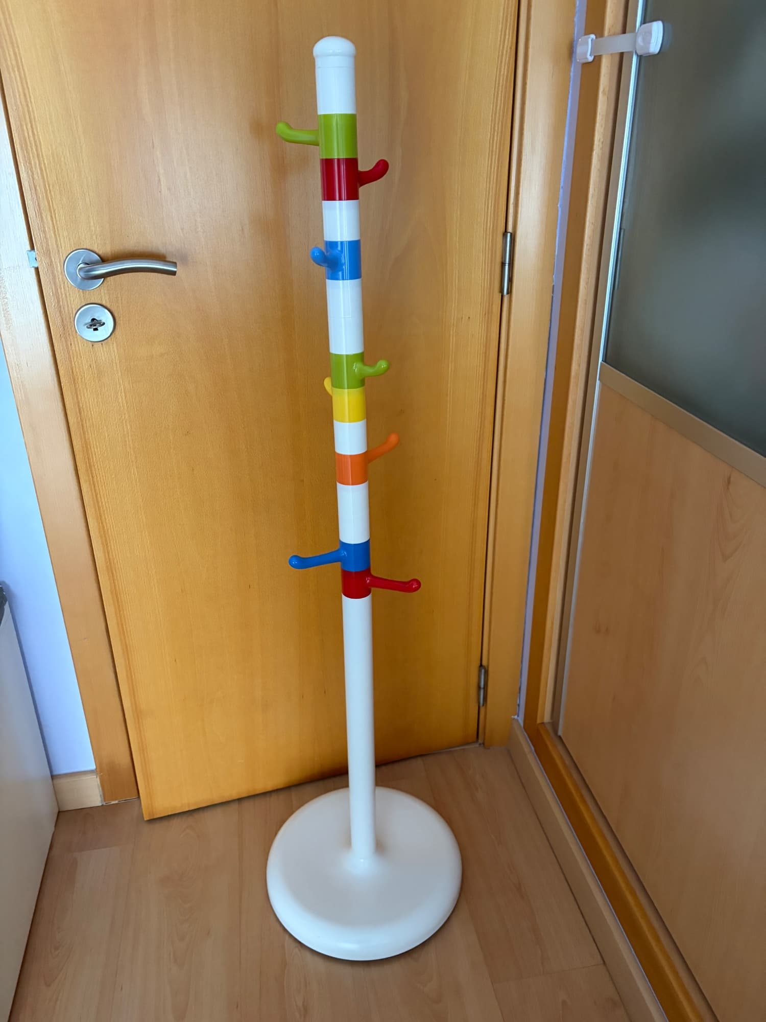 KROKIG clothes stand, white/multicolour